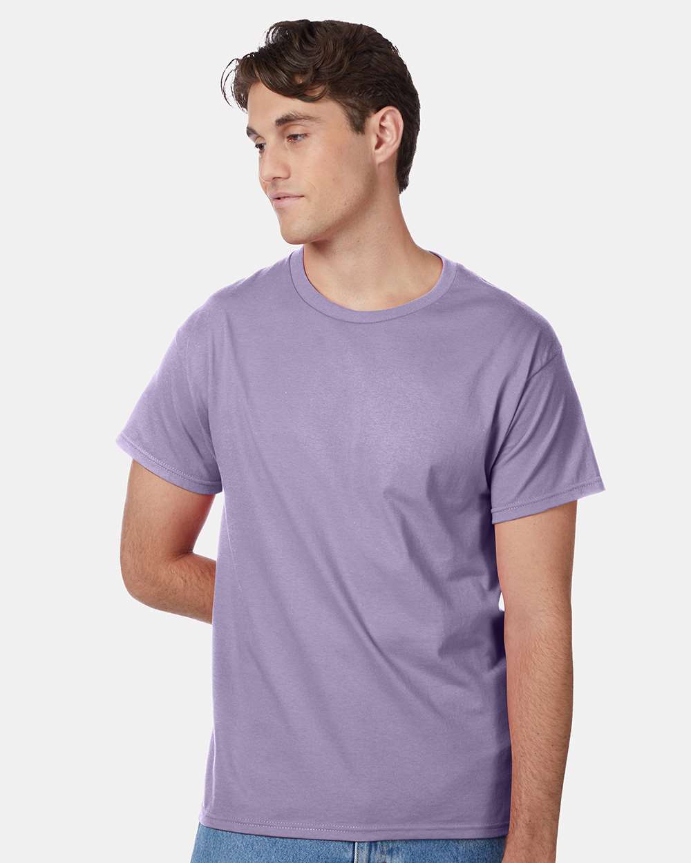 Unisex Authentic T-Shirt - OnModelFront - B00700213 - Lavender