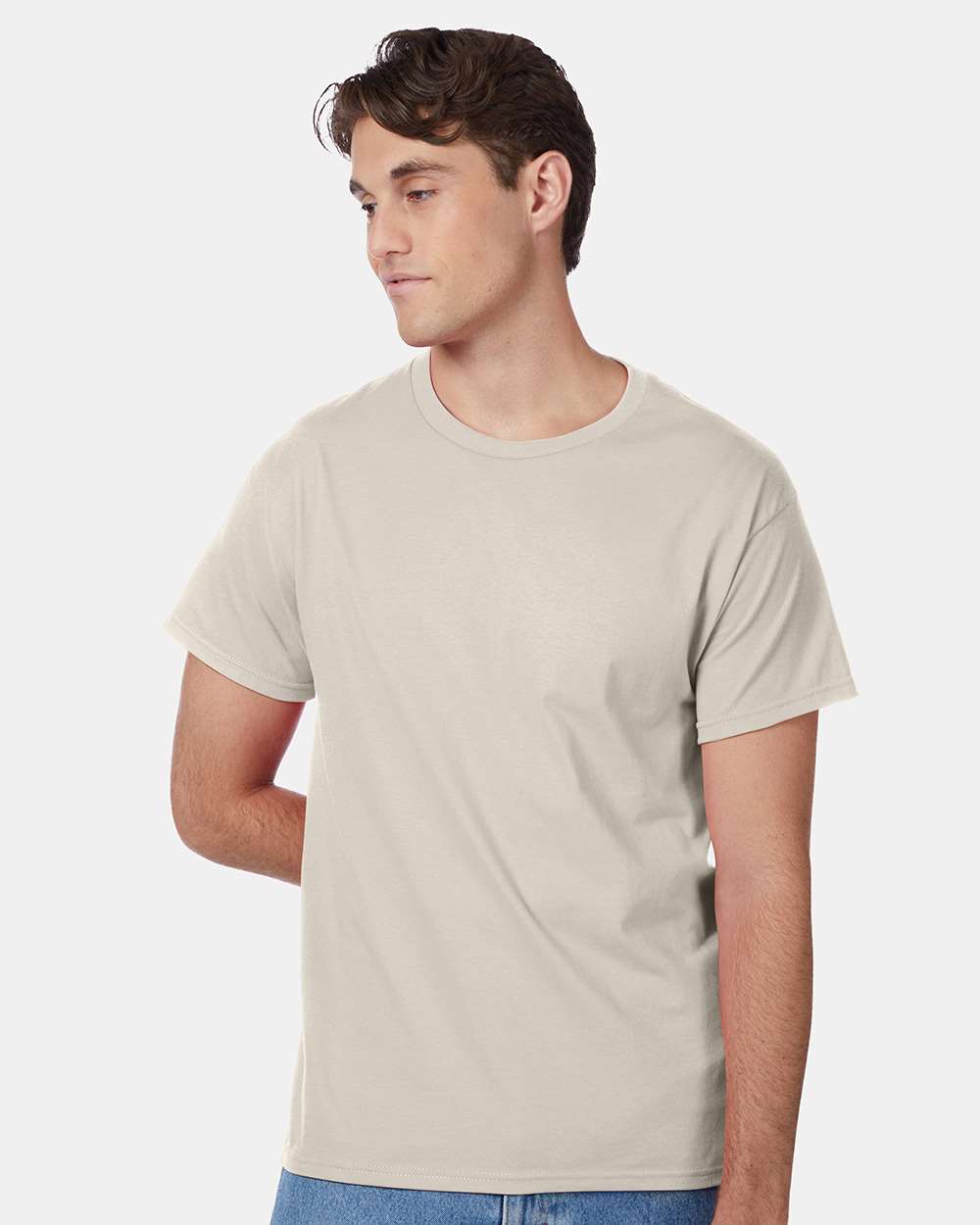 Unisex Authentic T-Shirt - OnModelFront - B00700243 - Natural