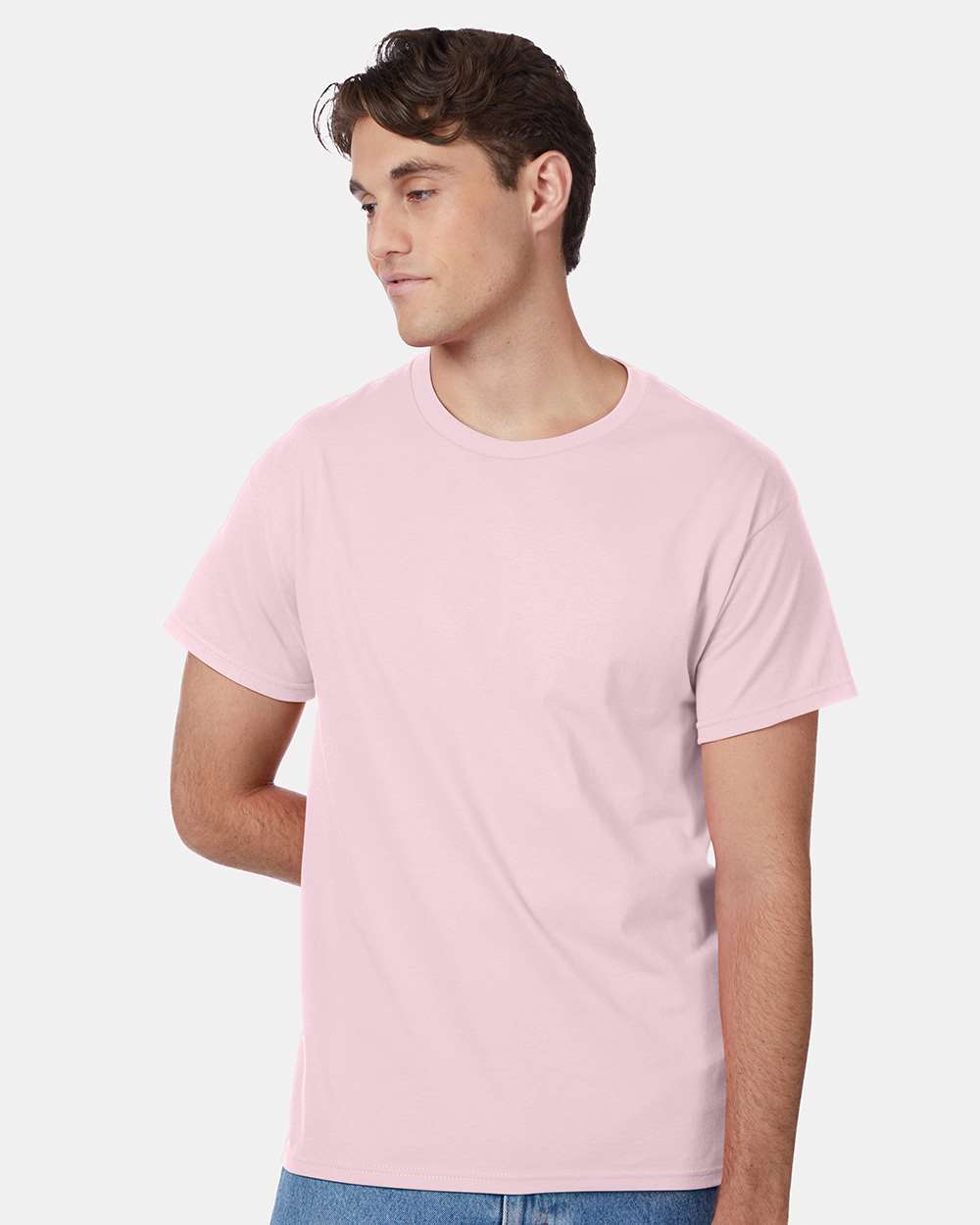 Unisex Authentic T-Shirt - OnModelFront - B00700313 - Pale Pink