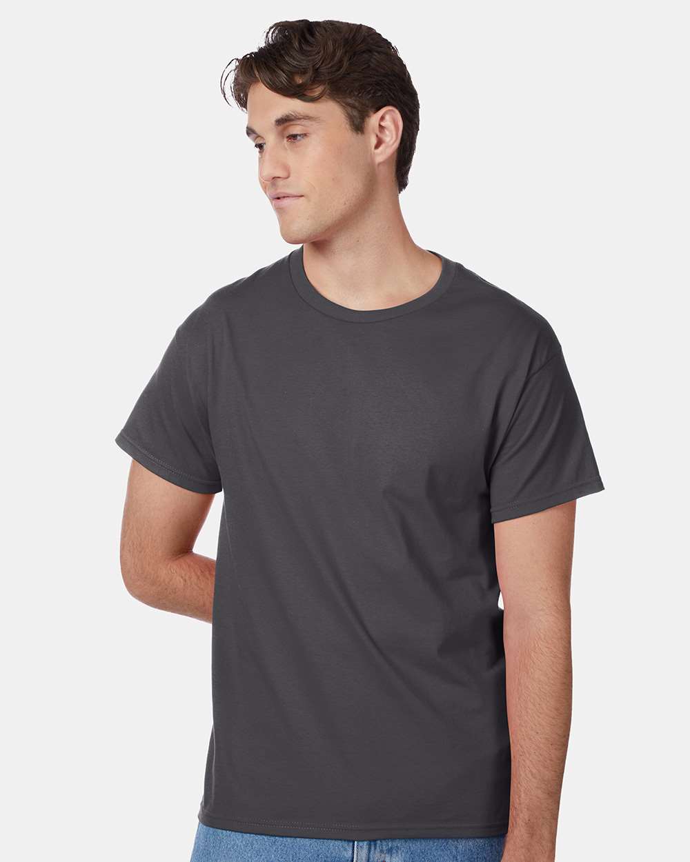 Unisex Authentic T-Shirt - OnModelFront - B00700513 - Smoke Grey