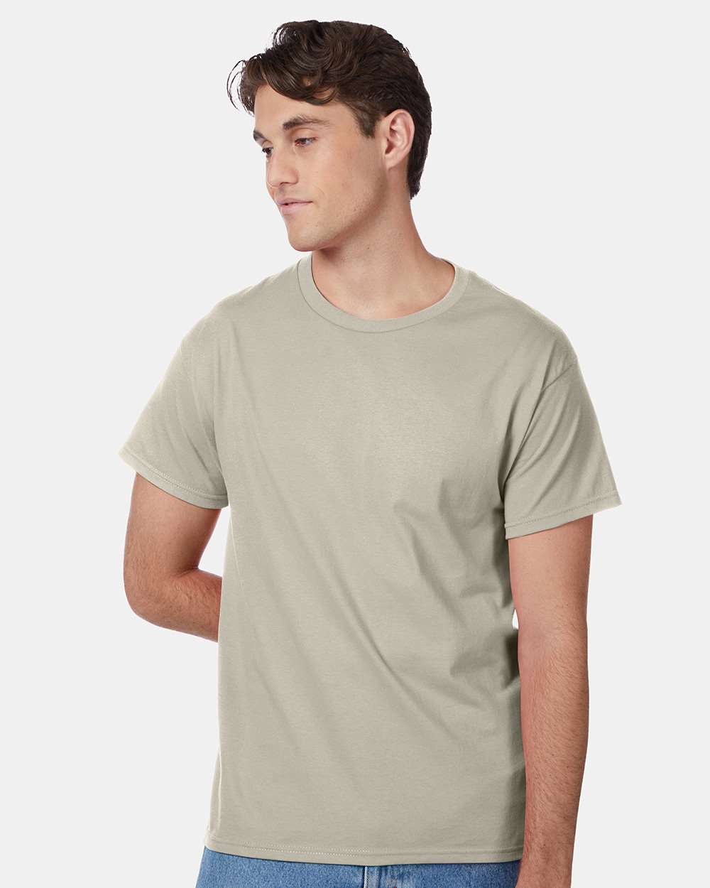 Unisex Authentic T-Shirt - OnModelFront - B00700733 - Sand