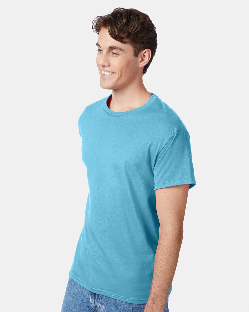 Unisex Authentic T-Shirt - OnModelSide - B00700154 - Blue Horizon
