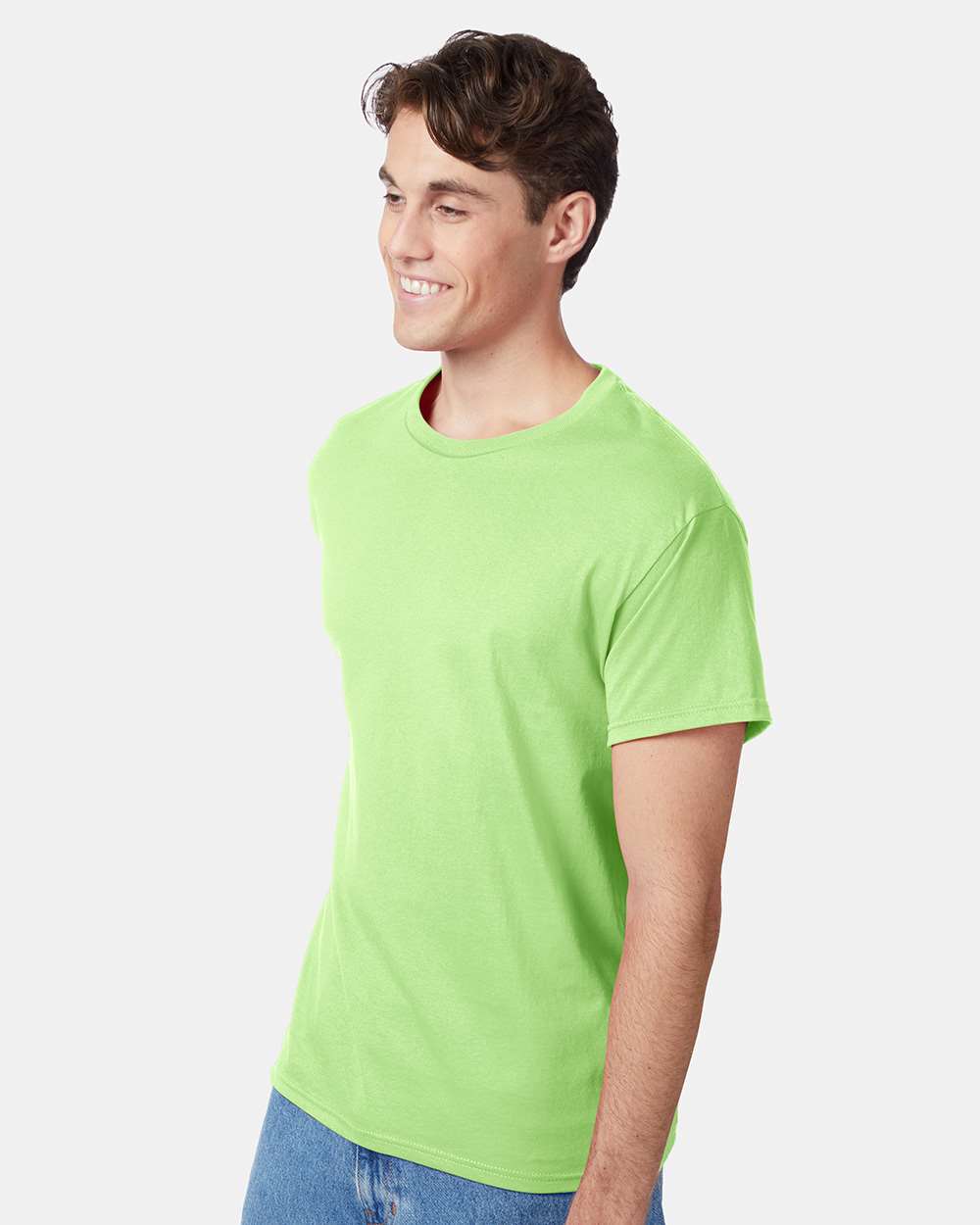 Unisex Authentic T-Shirt - OnModelSide - B00700173 - Lime