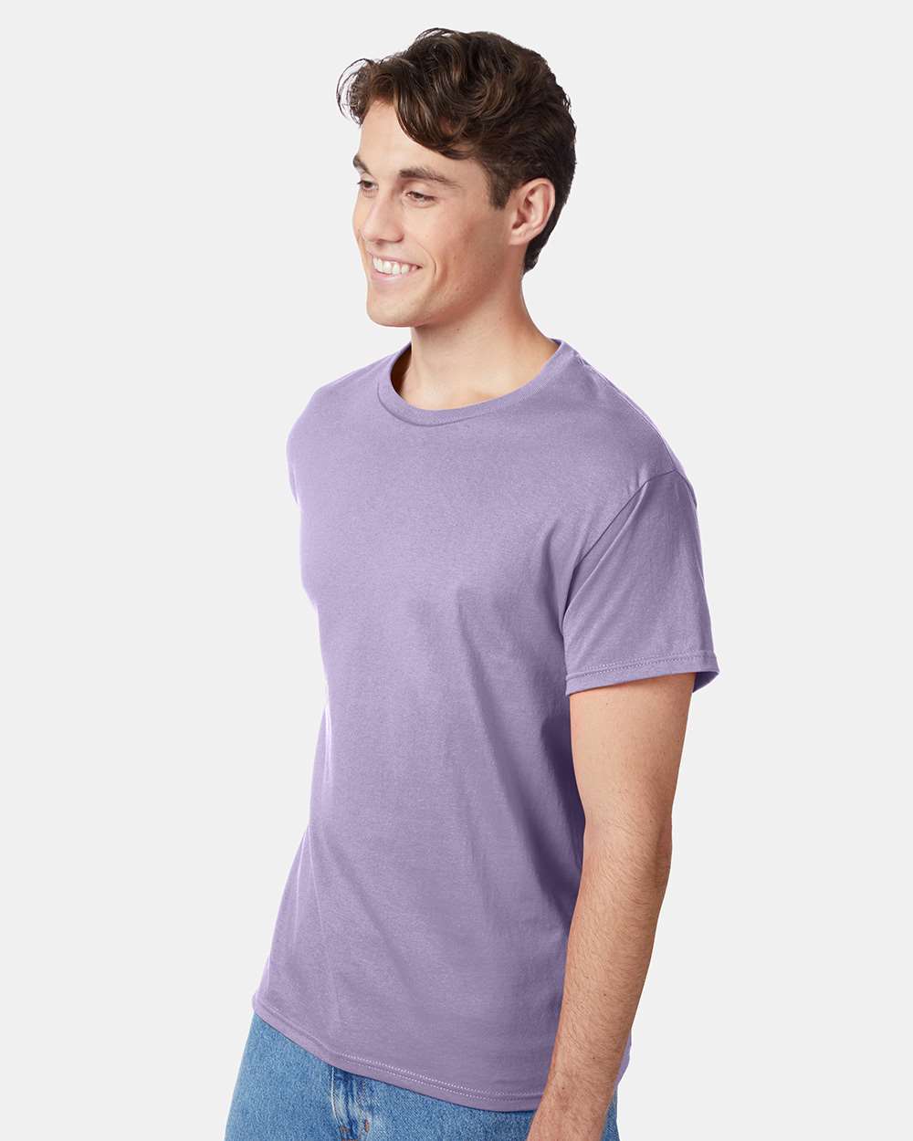Unisex Authentic T-Shirt - OnModelSide - B00700213 - Lavender