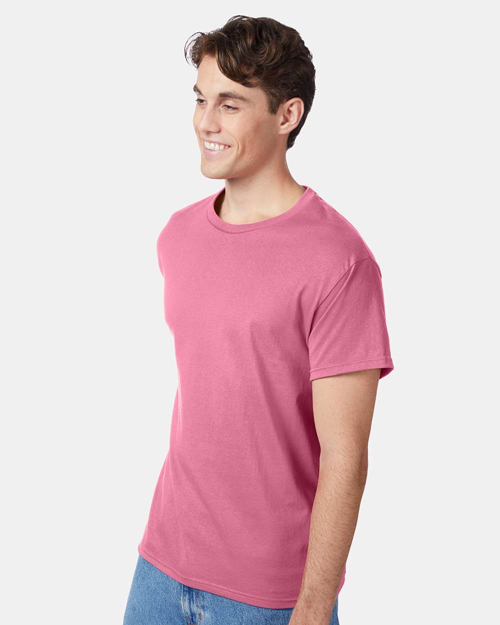 Unisex Authentic T-Shirt - OnModelSide - B00700303 - Pink