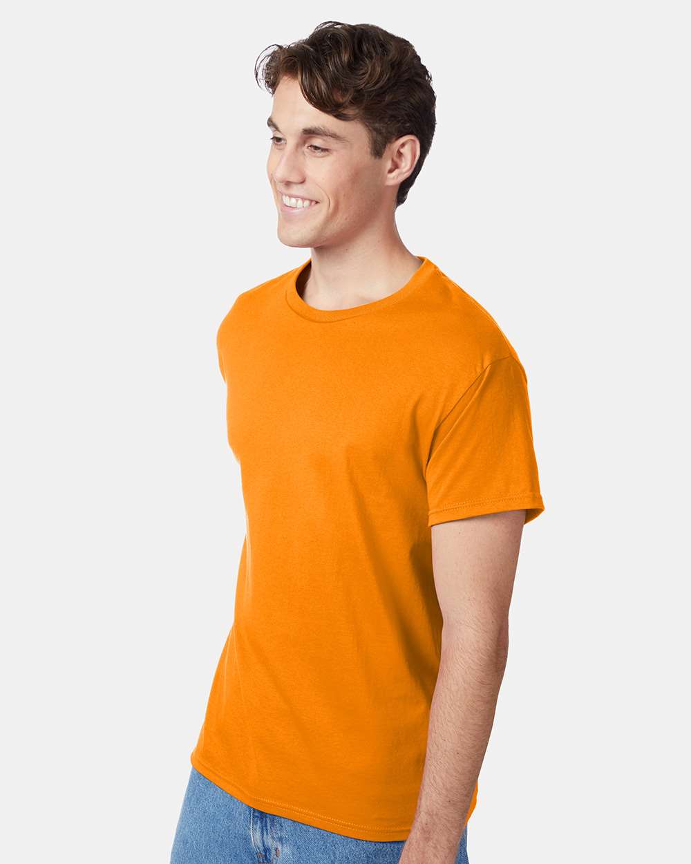 Unisex Authentic T-Shirt - OnModelSide - B00700343 - Safety Orange