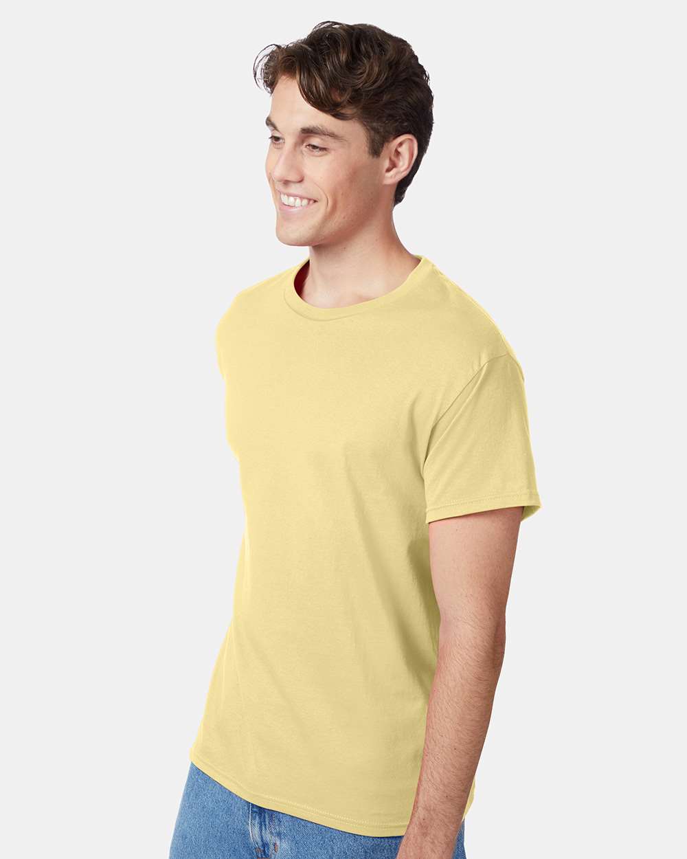 Unisex Authentic T-Shirt - OnModelSide - B00700403 - Daffodil Yellow