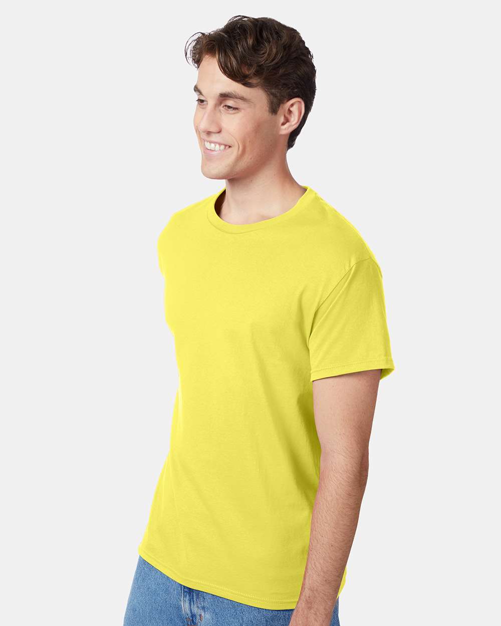 Unisex Authentic T-Shirt - OnModelSide - B00700413 - Yellow
