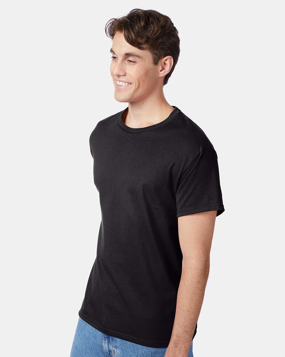 Unisex Authentic T-Shirt - OnModelSide - B00700503 - Black