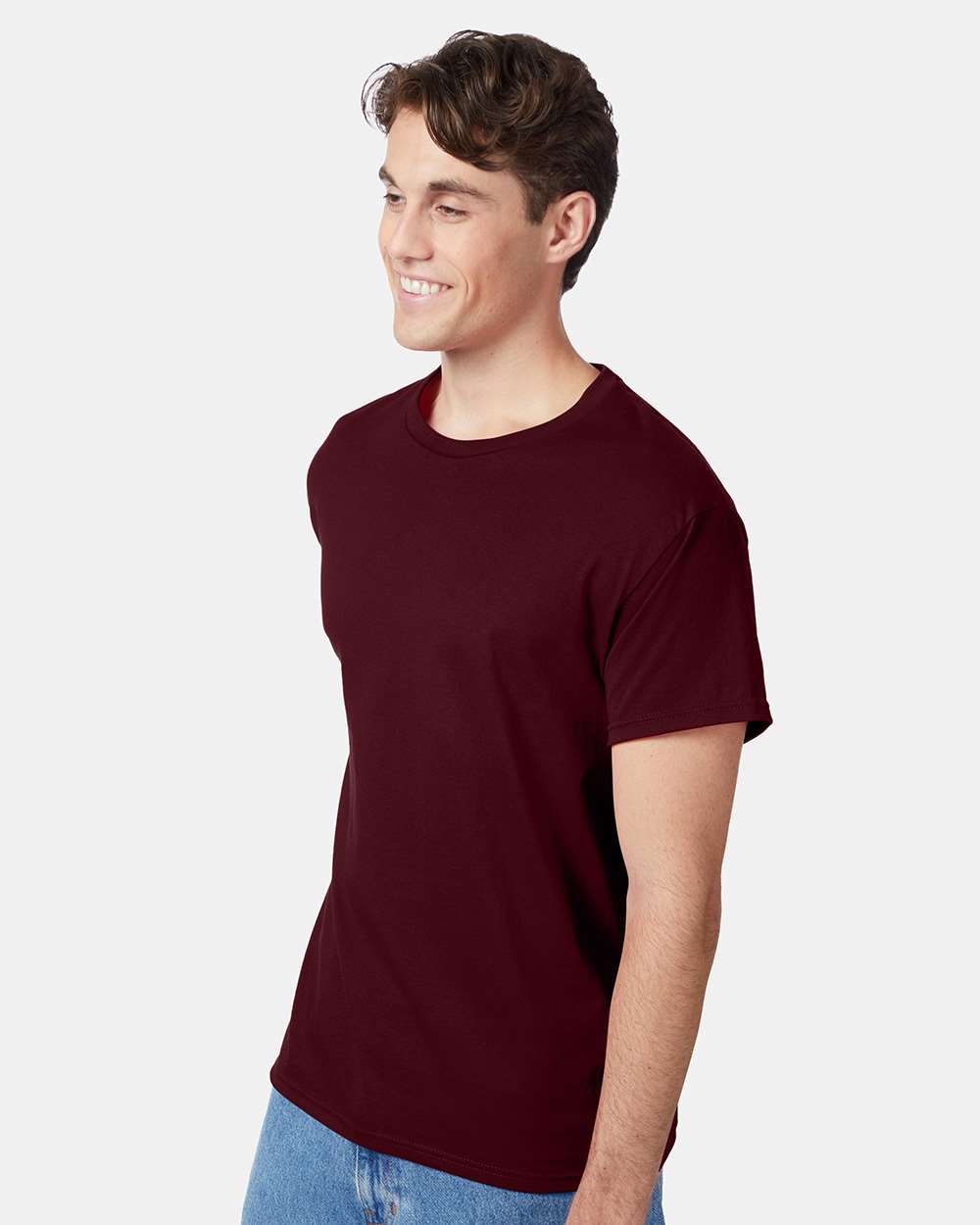Unisex Authentic T-Shirt - OnModelSide - B00700533 - Maroon