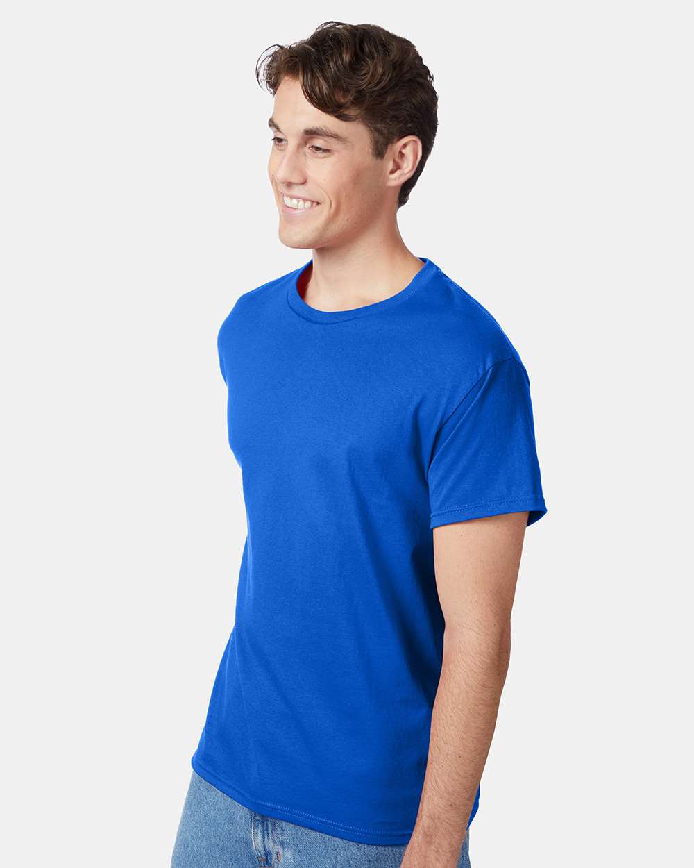 Unisex Authentic T-Shirt - OnModelSide - B00700883 - Deep Royal
