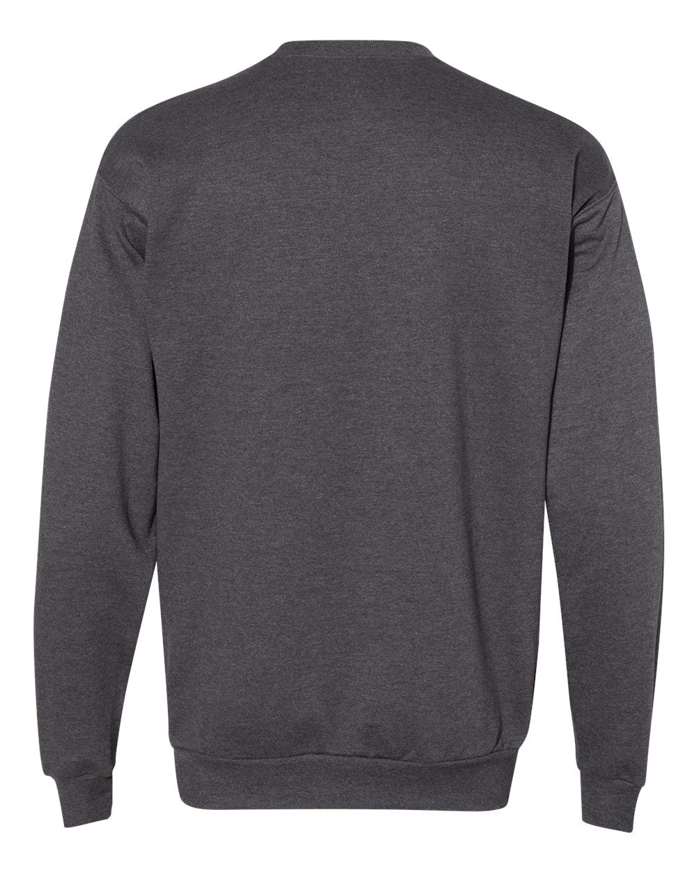 Unisex Ecosmart® Crewneck Sweatshirt - Back - B21000093 - Charcoal Heather