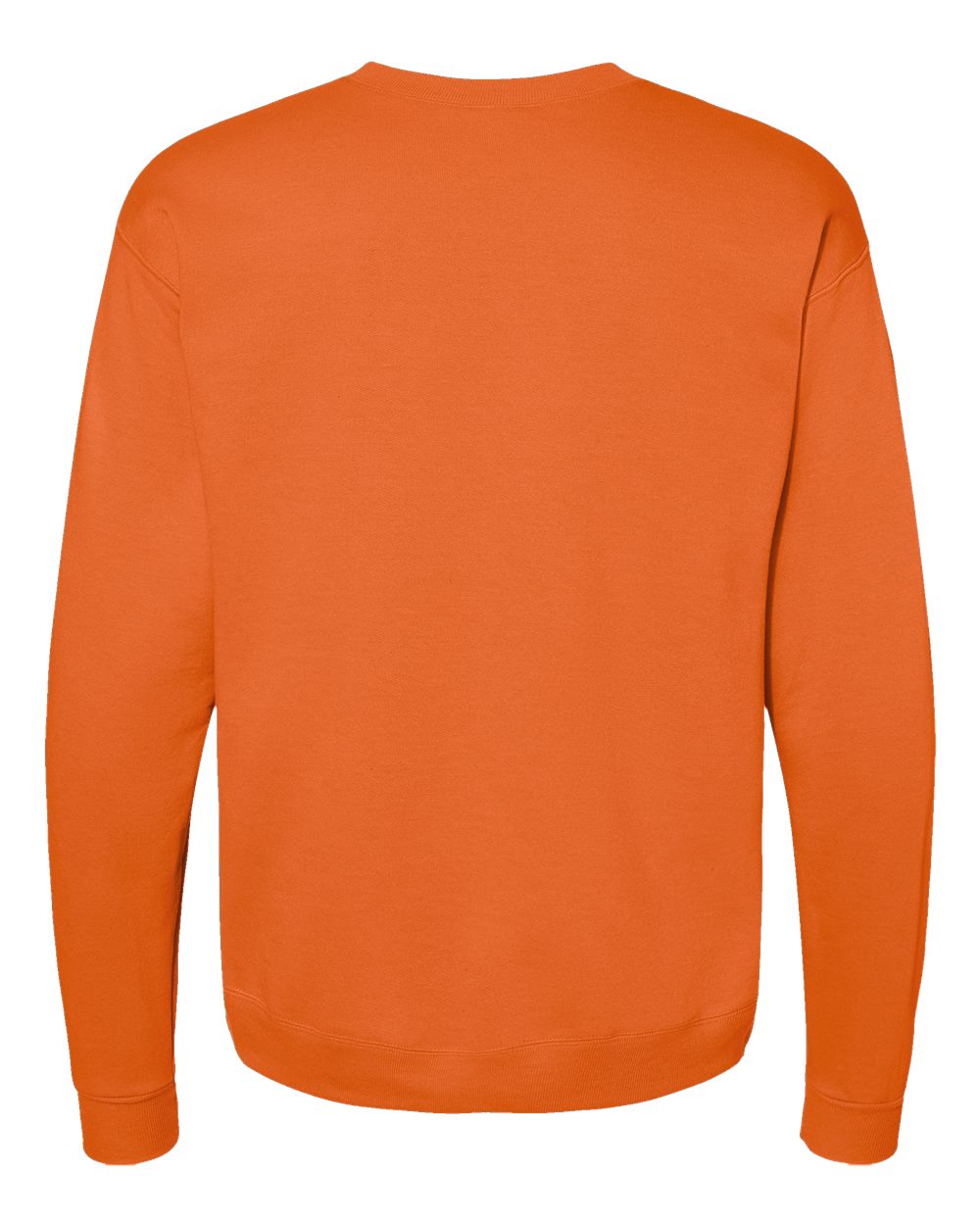 Unisex Ecosmart® Crewneck Sweatshirt - Back - B21000183 - Safety Orange