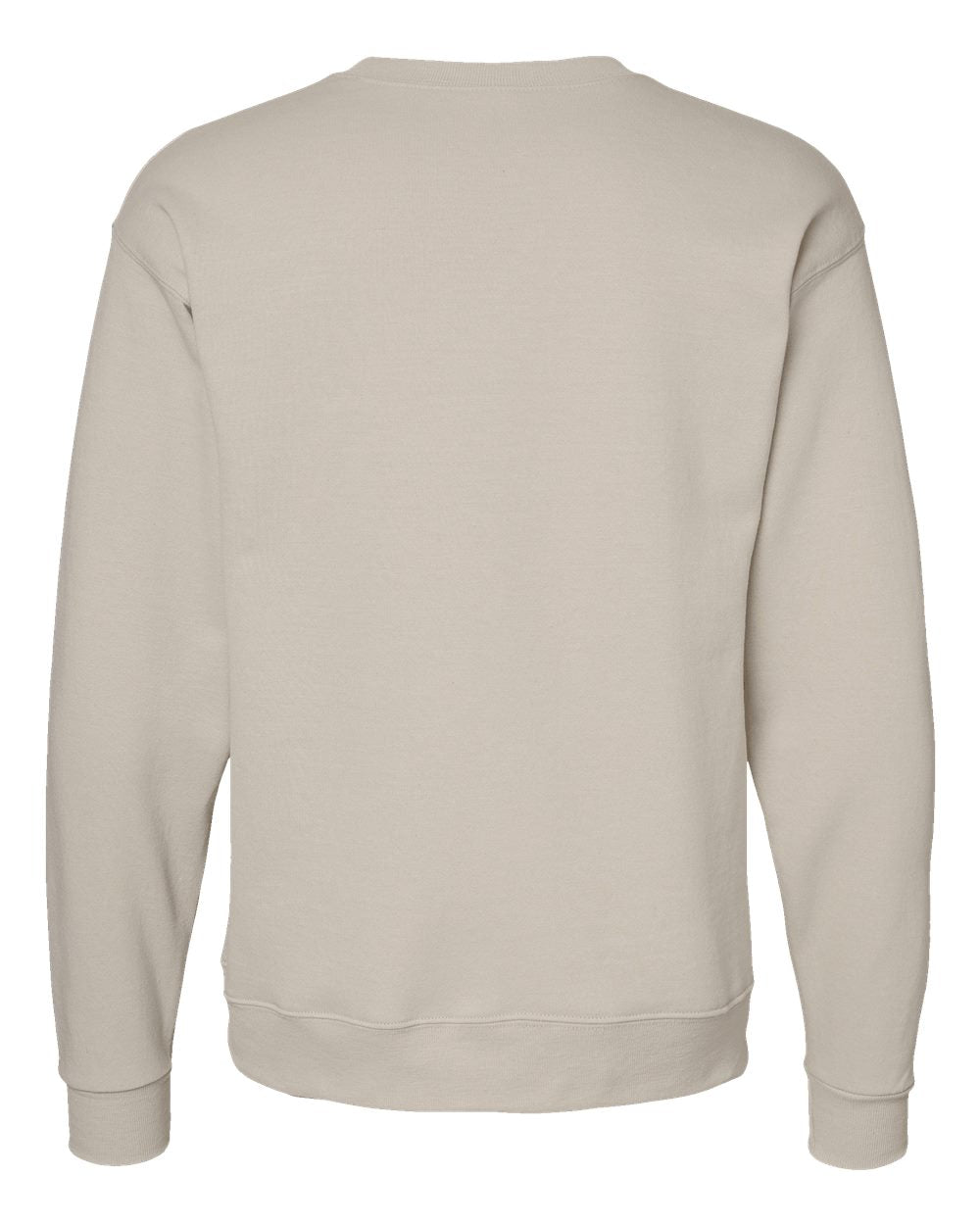 Unisex Ecosmart® Crewneck Sweatshirt - Back - B21000243 - Sand