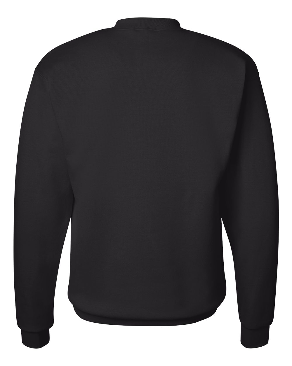 Unisex Ecosmart® Crewneck Sweatshirt - Back - B21000503 - Black