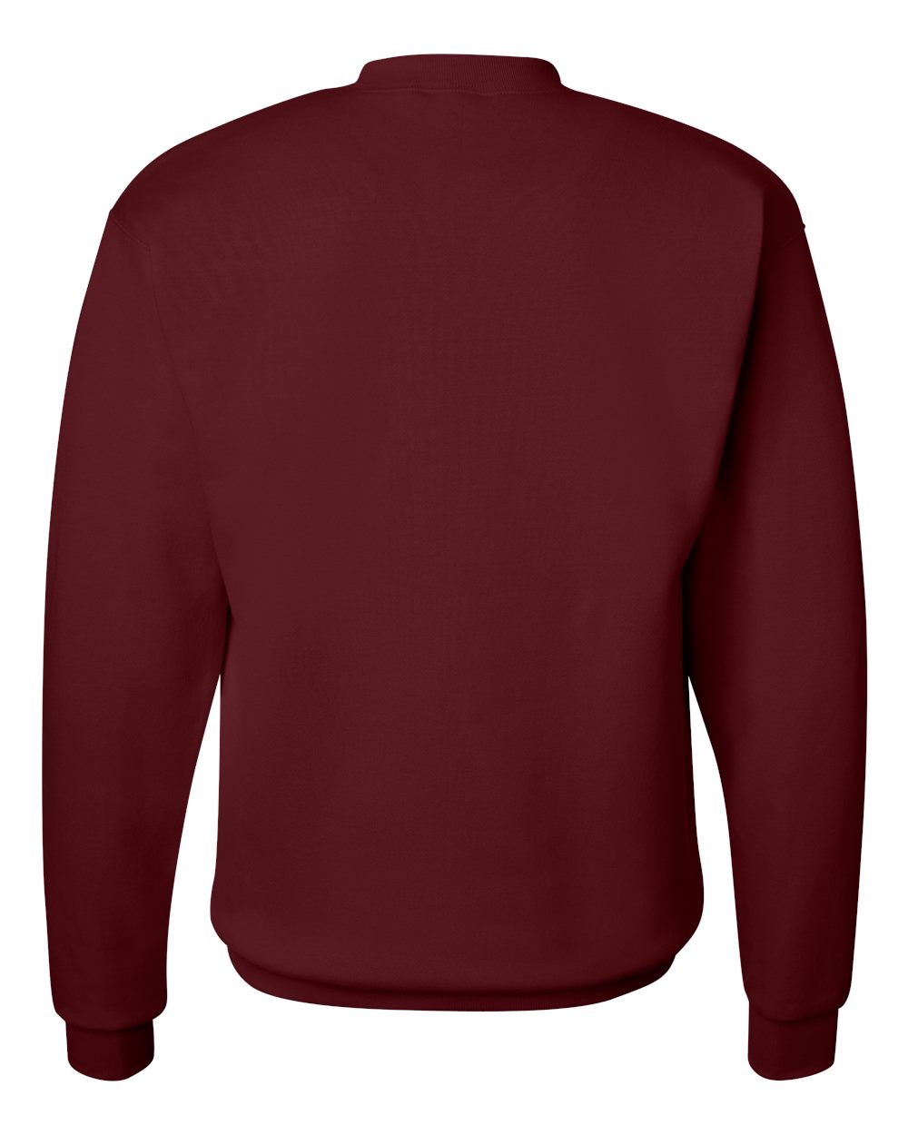 Unisex Ecosmart® Crewneck Sweatshirt - Back - B21000533 - Maroon