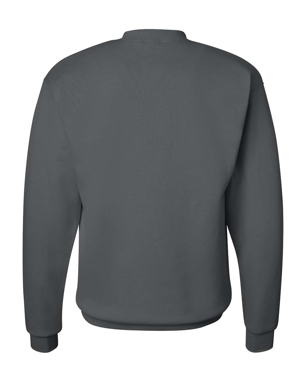 Unisex Ecosmart® Crewneck Sweatshirt - Back - B21000593 - Smoke Grey