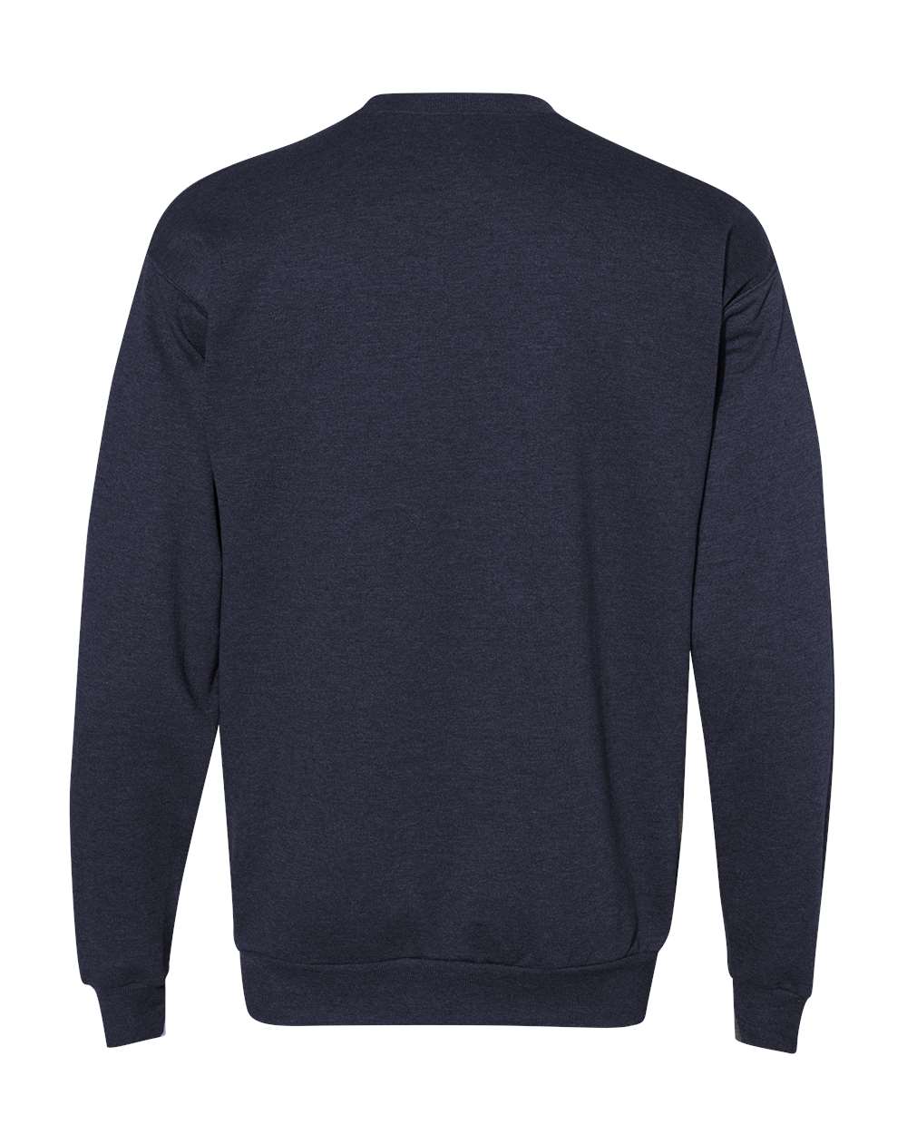 Unisex Ecosmart® Crewneck Sweatshirt - Back - B21000643 - Heather Navy