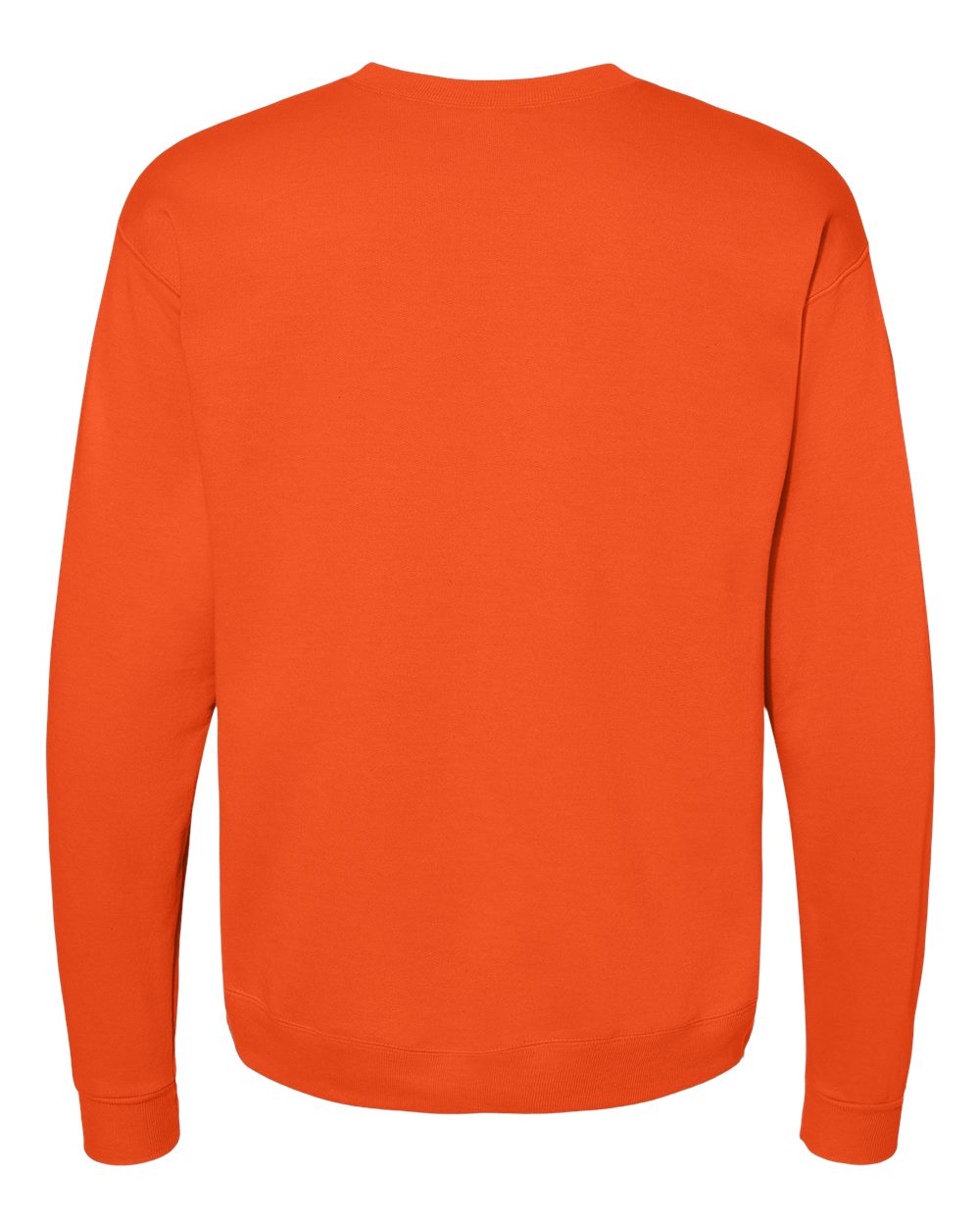Unisex Ecosmart® Crewneck Sweatshirt - Back - B21000663 - Orange