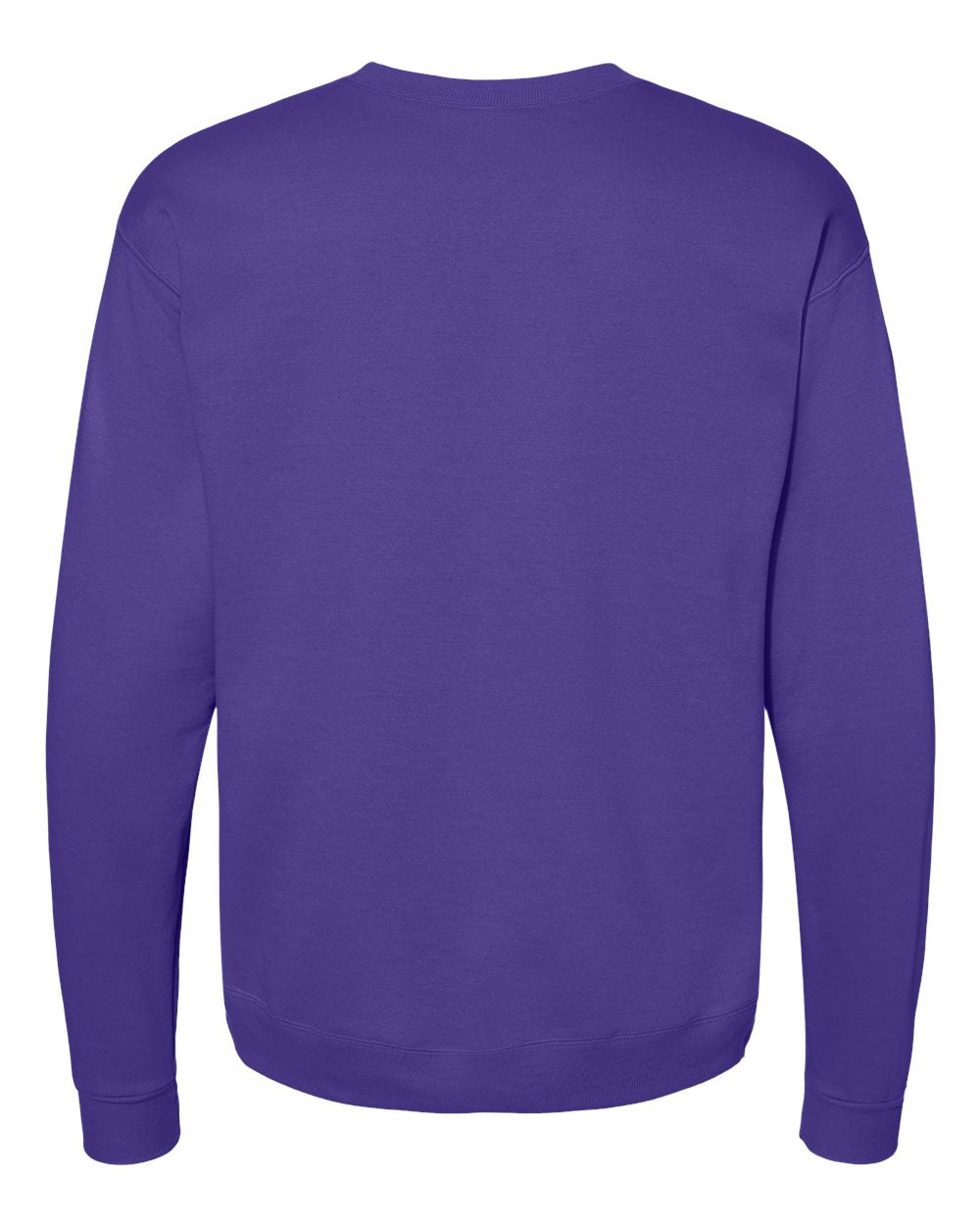 Unisex Ecosmart® Crewneck Sweatshirt - Back - B21000673 - Purple