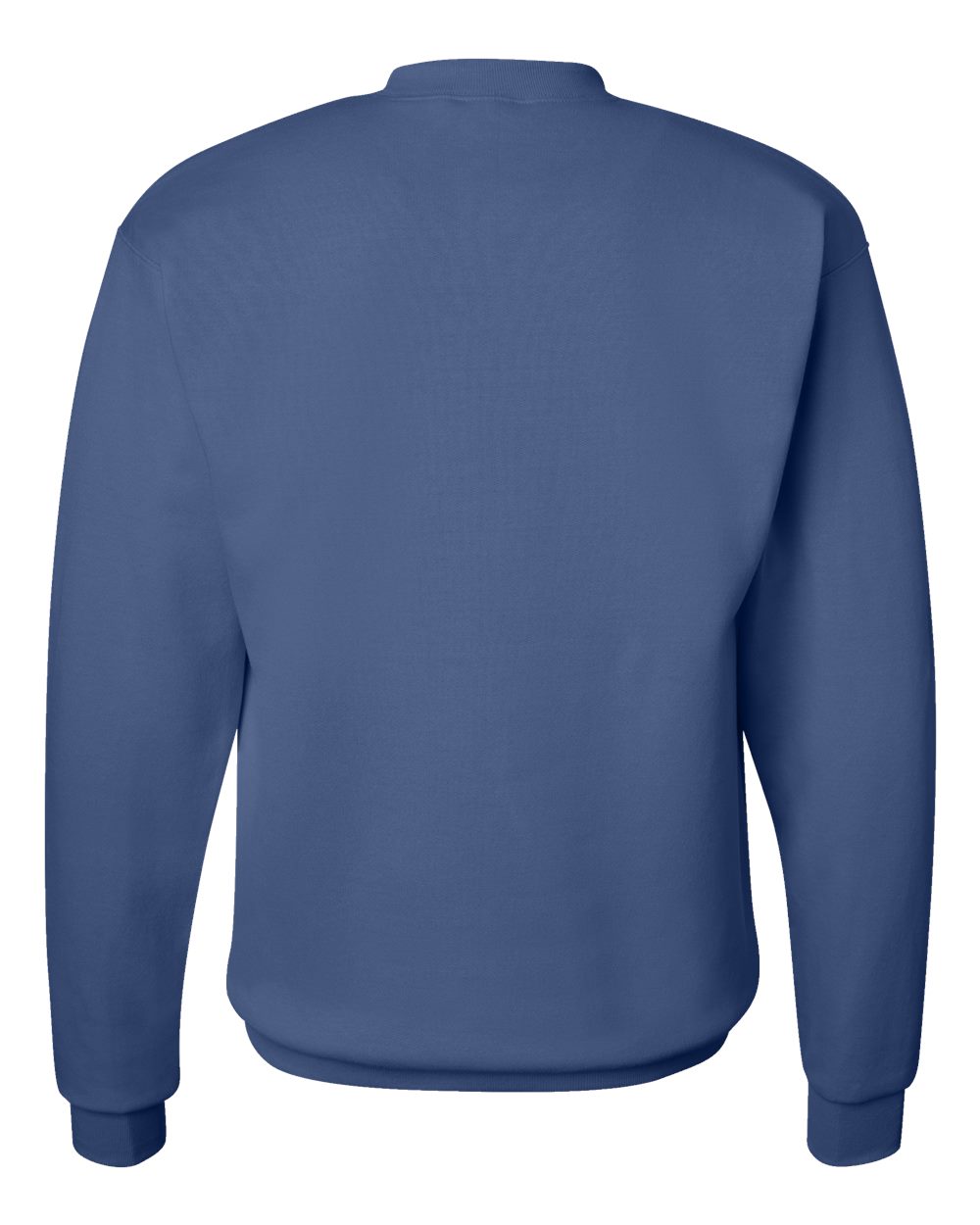 Unisex Ecosmart® Crewneck Sweatshirt - Back - B21000683 - Denim Blue