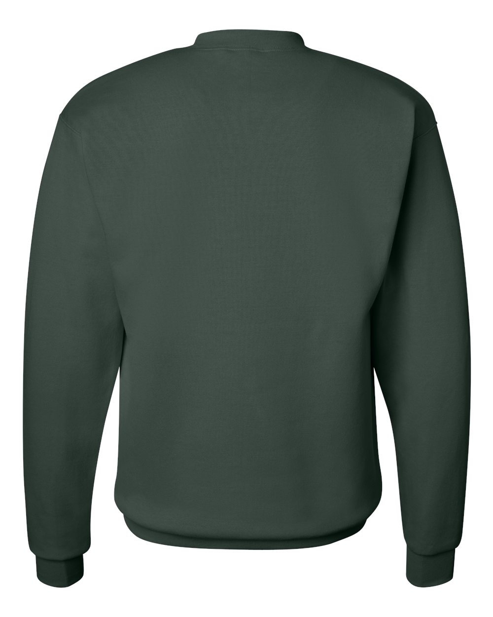 Unisex Ecosmart® Crewneck Sweatshirt - Back - B21000873 - Deep Forest