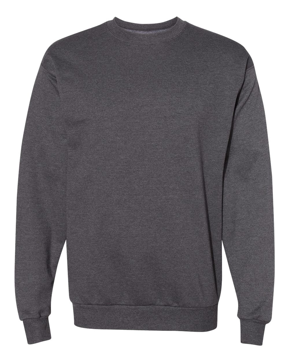 Unisex Ecosmart® Crewneck Sweatshirt - Front - B21000093 - Charcoal Heather
