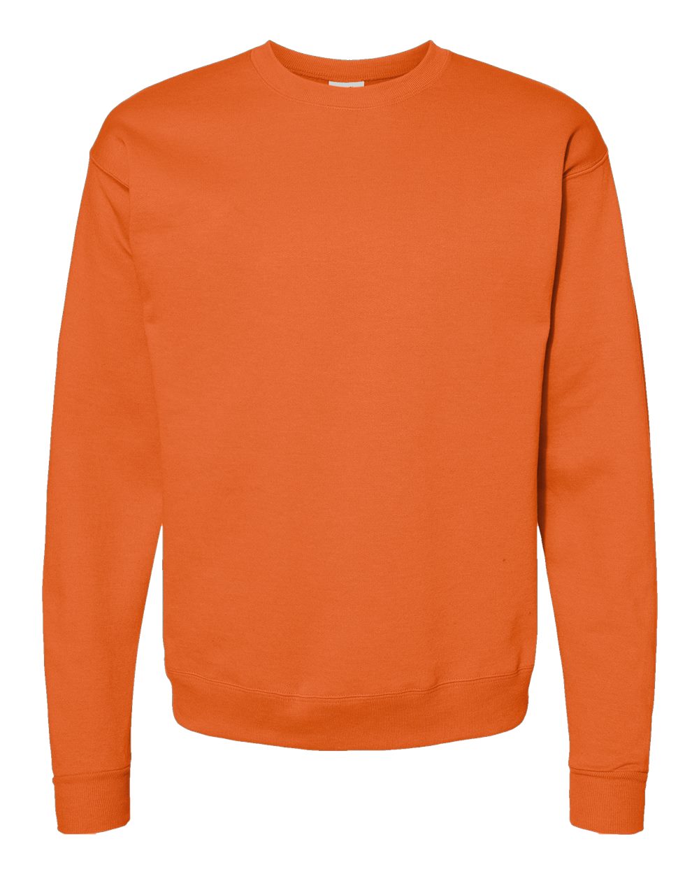 Unisex Ecosmart® Crewneck Sweatshirt - Front - B21000183 - Safety Orange