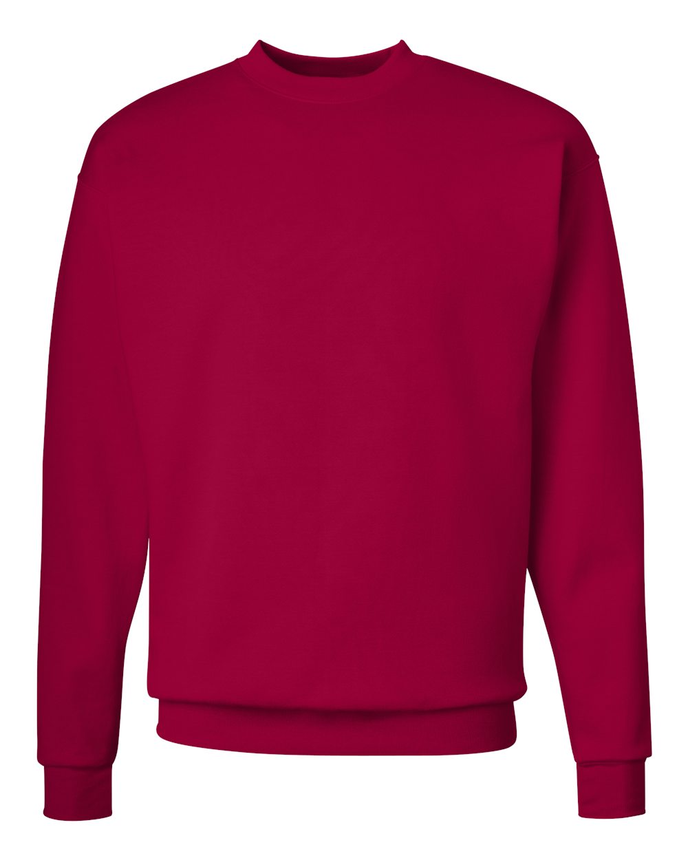 Unisex Ecosmart® Crewneck Sweatshirt - Front - B21000223 - Deep Red