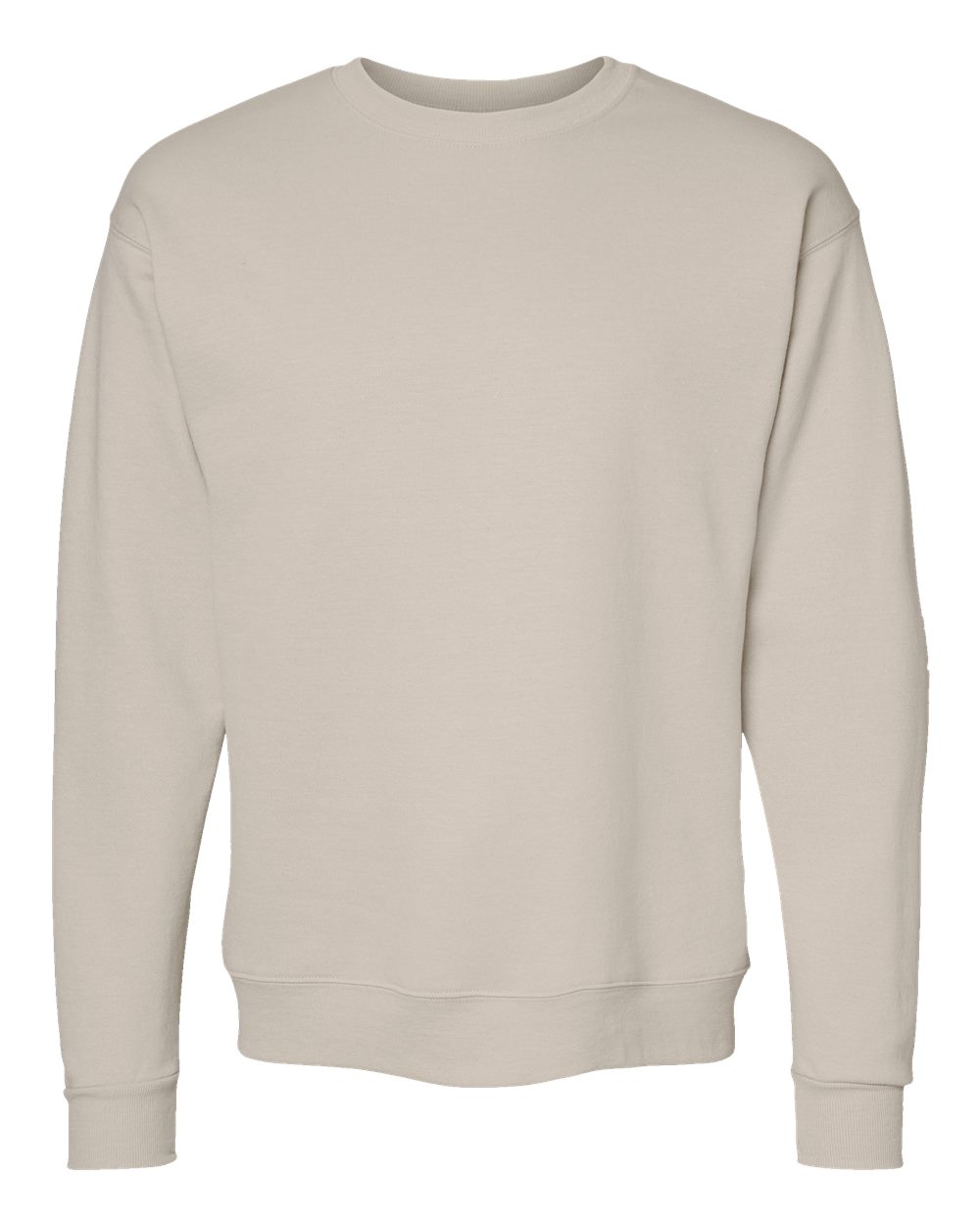 Unisex Ecosmart® Crewneck Sweatshirt - Front - B21000243 - Sand