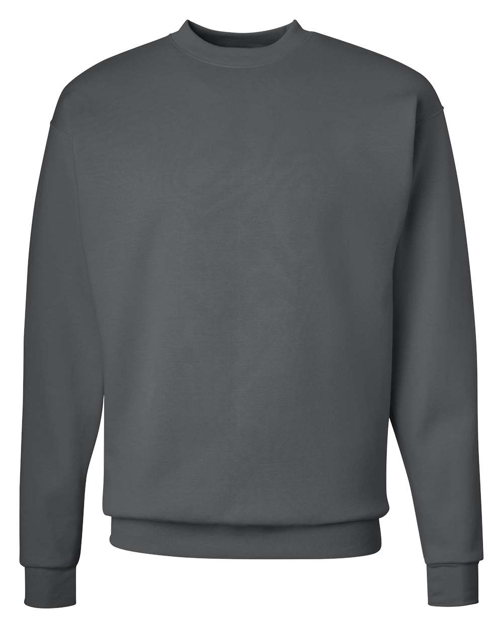 Unisex Ecosmart® Crewneck Sweatshirt - Front - B21000593 - Smoke Grey