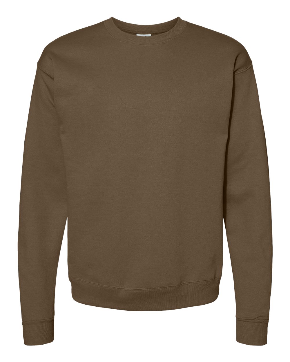 Unisex Ecosmart® Crewneck Sweatshirt - Front - B21000623 - Army Brown