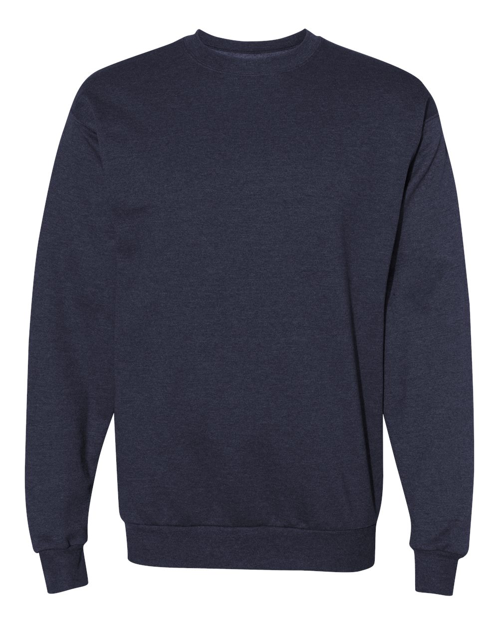 Unisex Ecosmart® Crewneck Sweatshirt - Front - B21000643 - Heather Navy