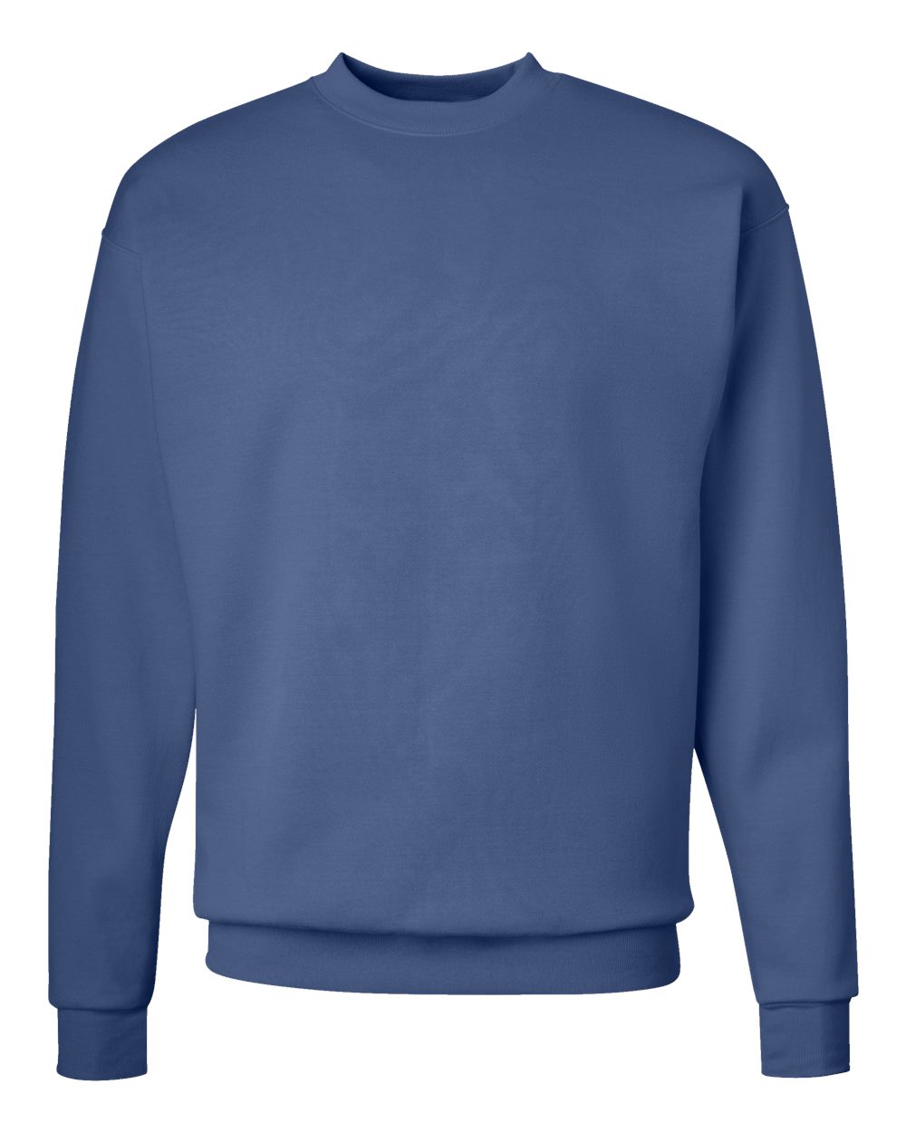 Unisex Ecosmart® Crewneck Sweatshirt - Front - B21000683 - Denim Blue