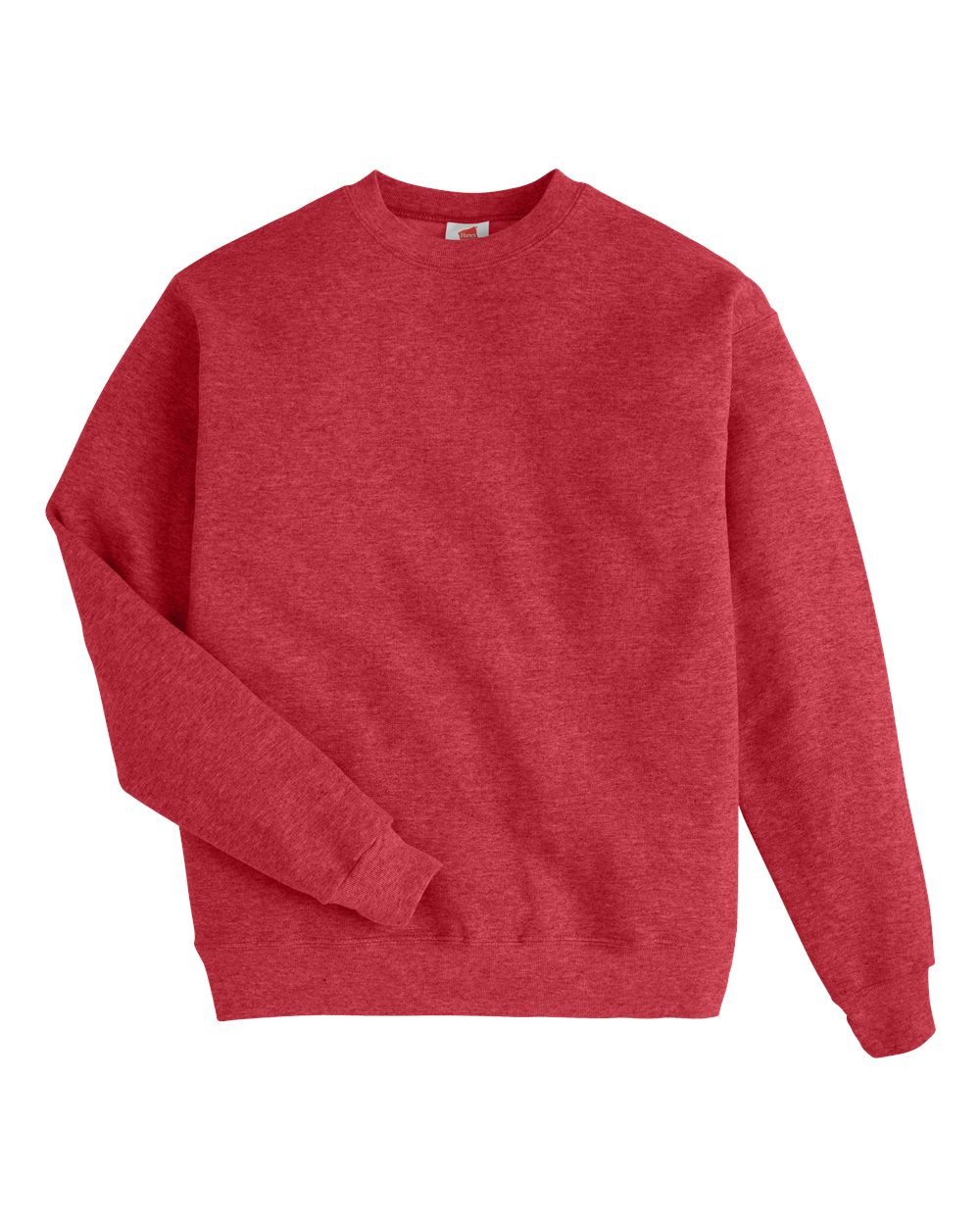 Unisex Ecosmart® Crewneck Sweatshirt - Front - B21000713 - Heather Red