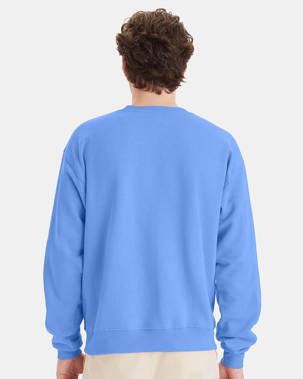 Unisex Ecosmart® Crewneck Sweatshirt - OnModelBack - B21000273 - Carolina Blue
