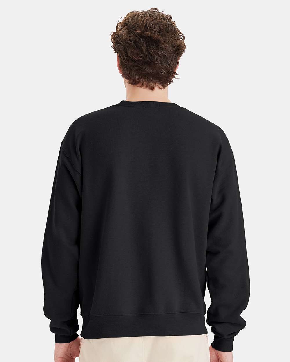 Unisex Ecosmart® Crewneck Sweatshirt - OnModelBack - B21000503 - Black