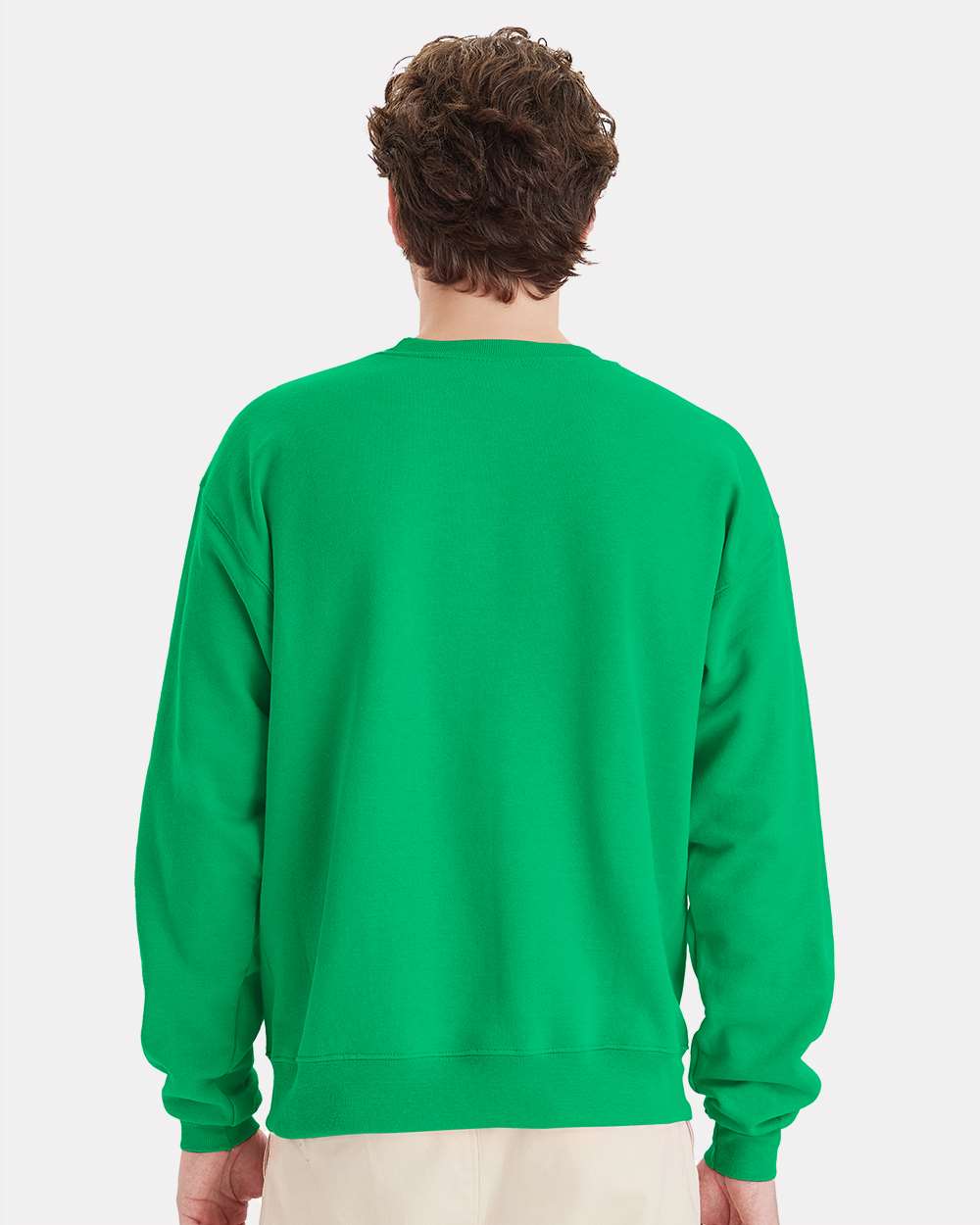 Unisex Ecosmart® Crewneck Sweatshirt - OnModelBack - B21000603 - Kelly Green