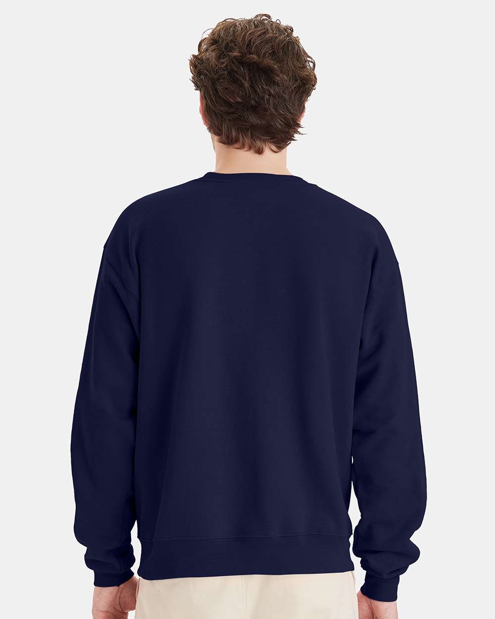 Unisex Ecosmart® Crewneck Sweatshirt - OnModelBack - B21000653 - Navy