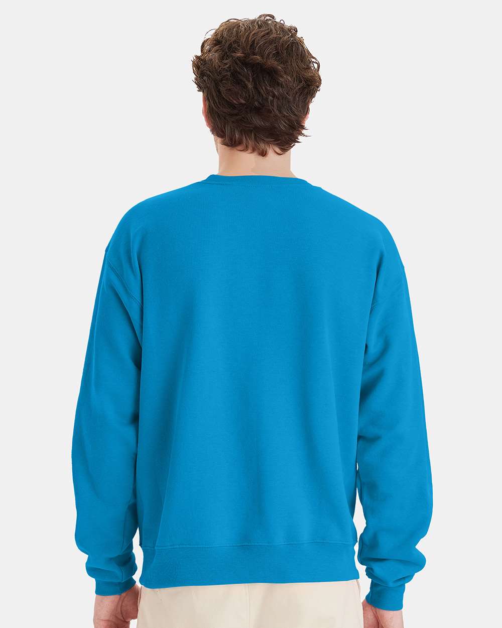 Unisex Ecosmart® Crewneck Sweatshirt - OnModelBack - B21000763 - Teal