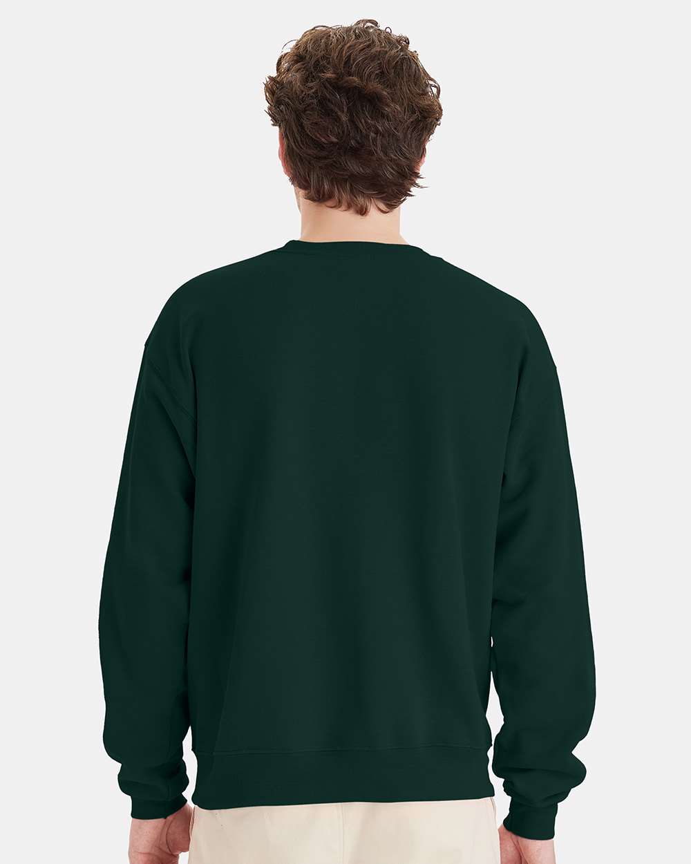 Unisex Ecosmart® Crewneck Sweatshirt - OnModelBack - B21000873 - Deep Forest
