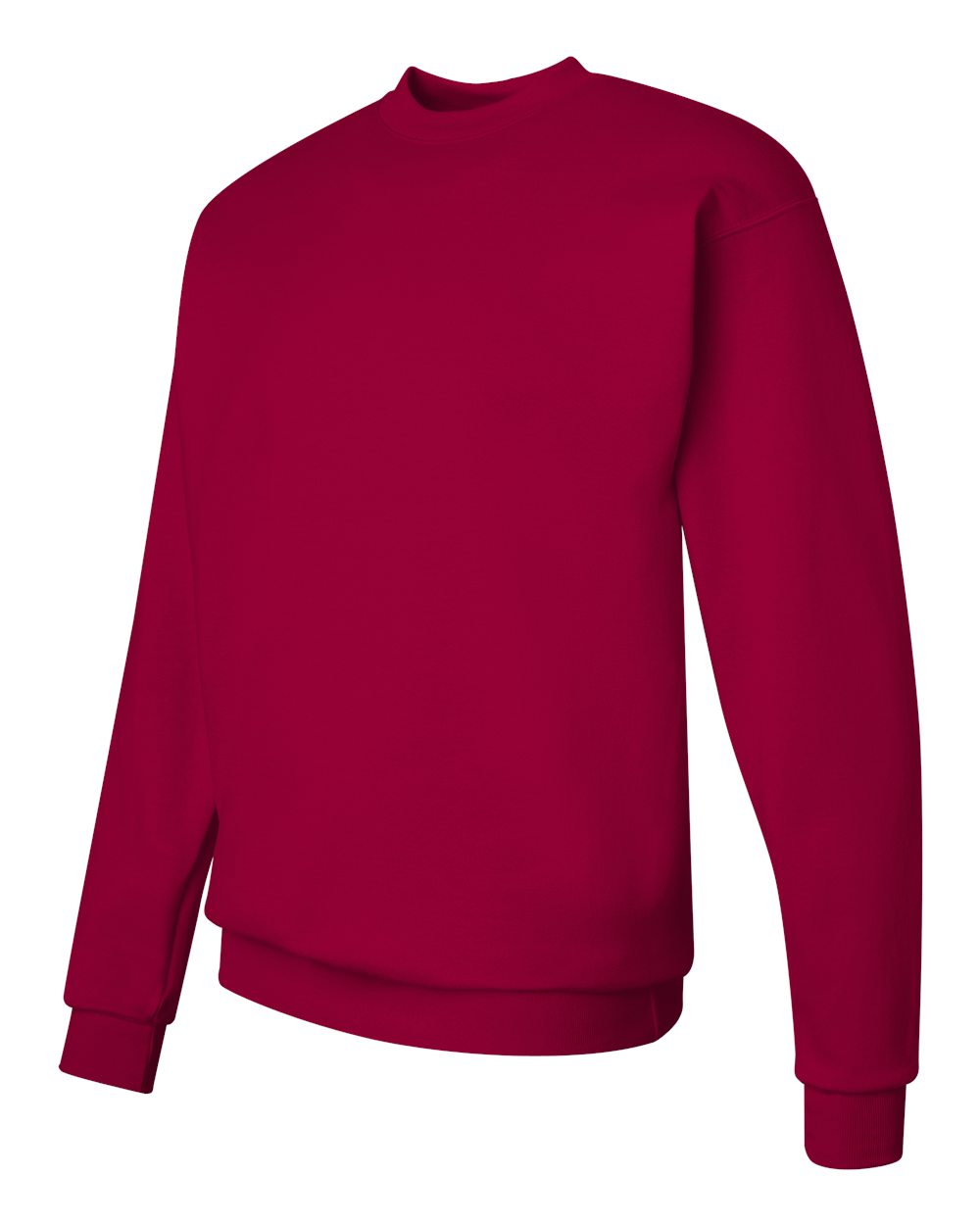 Unisex Ecosmart® Crewneck Sweatshirt - Side - B21000223 - Deep Red