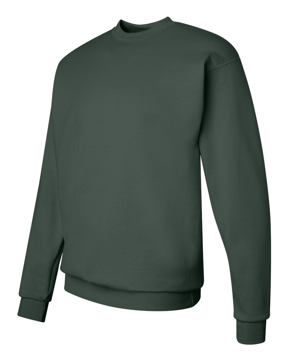 Unisex Ecosmart® Crewneck Sweatshirt - Side - B21000873 - Deep Forest