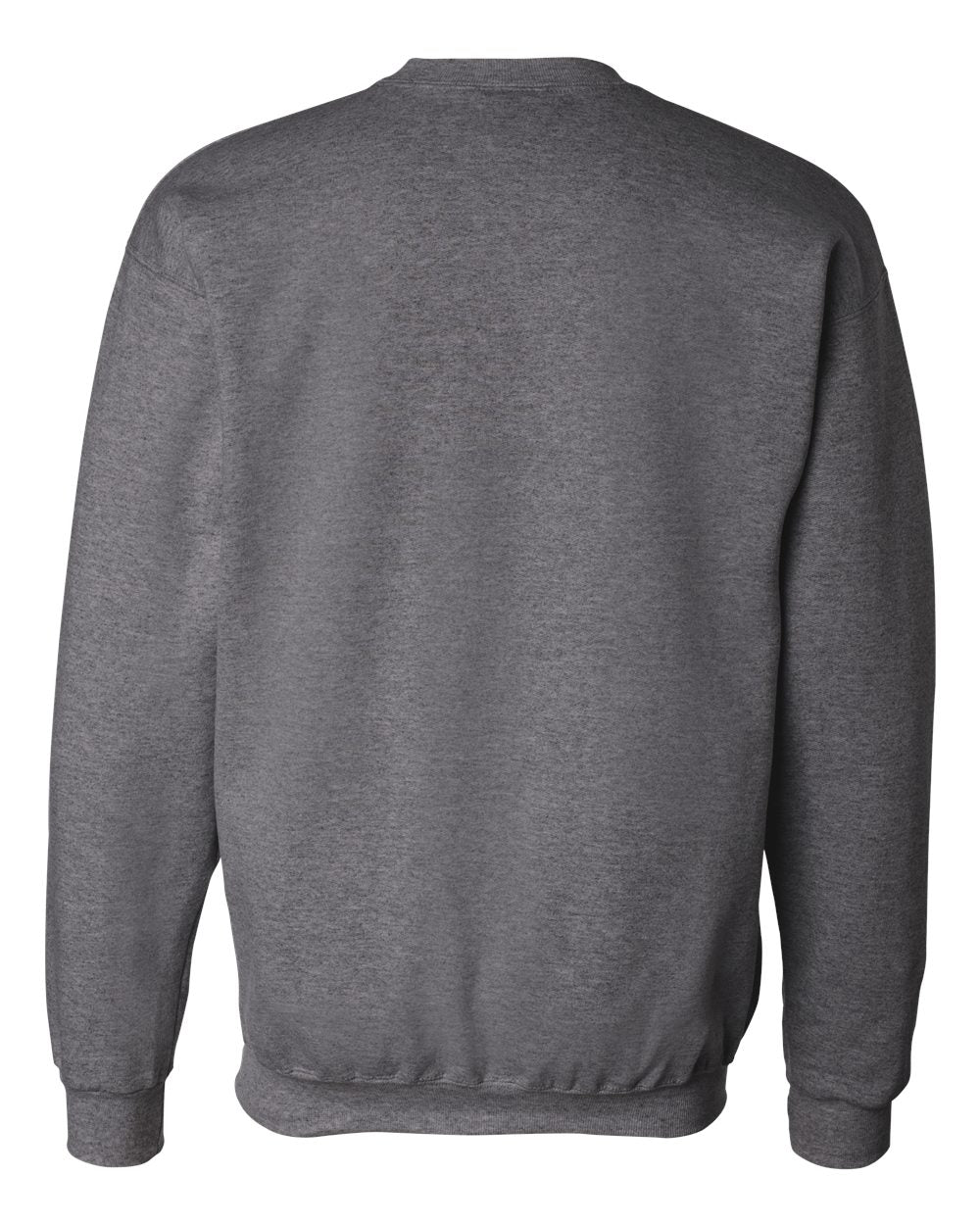 Unisex Ultimate Cotton® Crewneck Sweatshirt - Back - B21700093 - Charcoal Heather