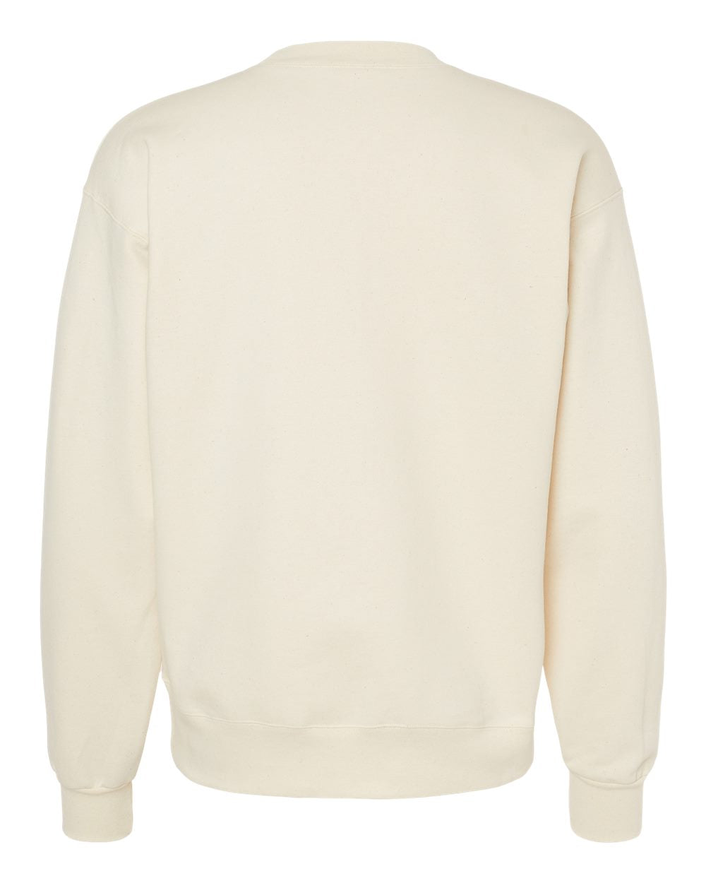 Unisex Ultimate Cotton® Crewneck Sweatshirt - Back - B21700243 - Natural