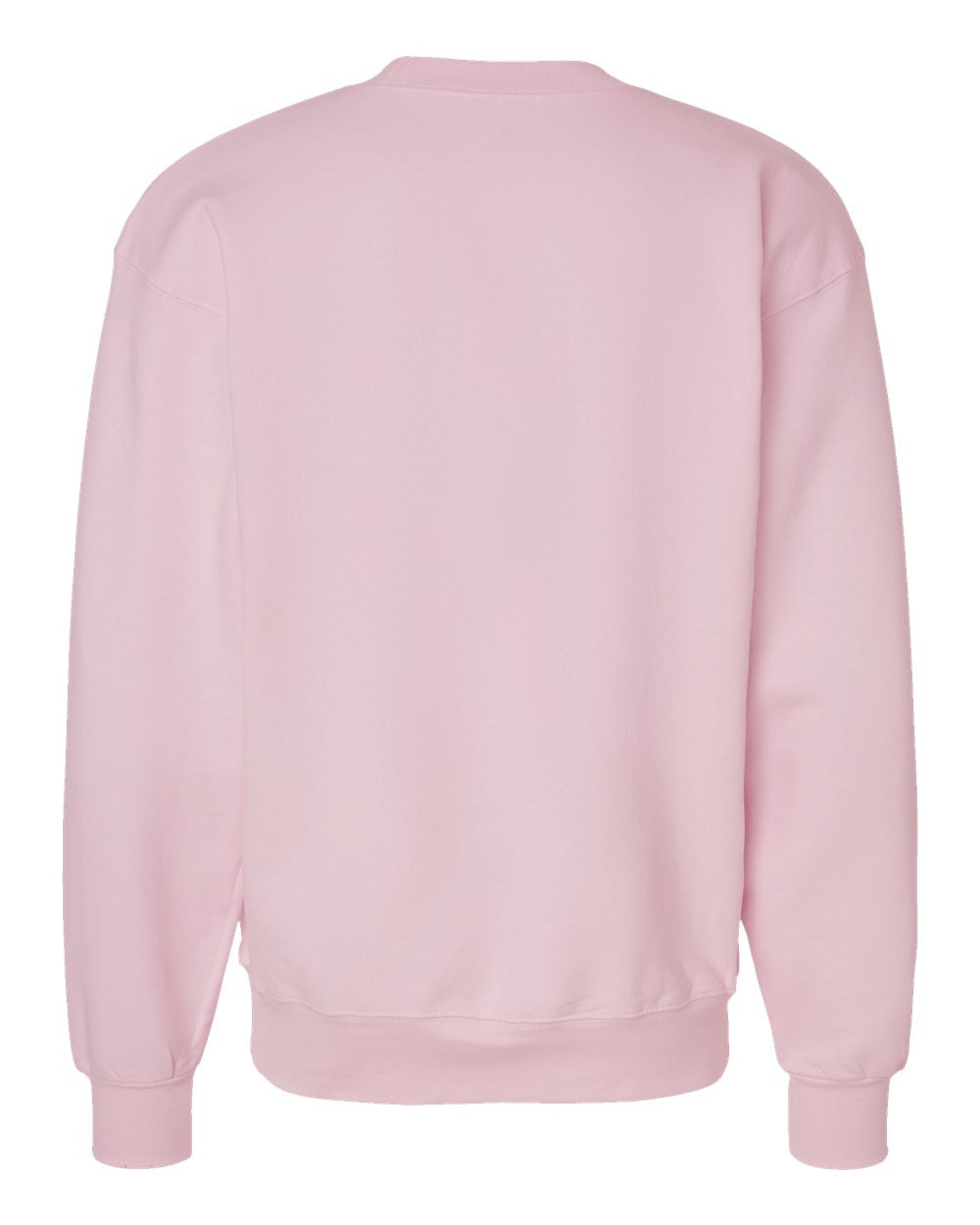 Unisex Ultimate Cotton® Crewneck Sweatshirt - Back - B21700313 - Pale Pink
