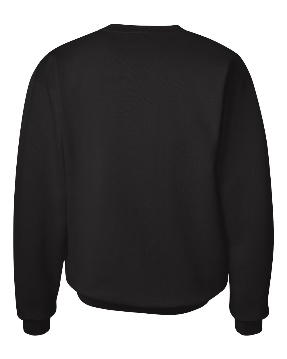 Unisex Ultimate Cotton® Crewneck Sweatshirt - Back - B21700503 - Black
