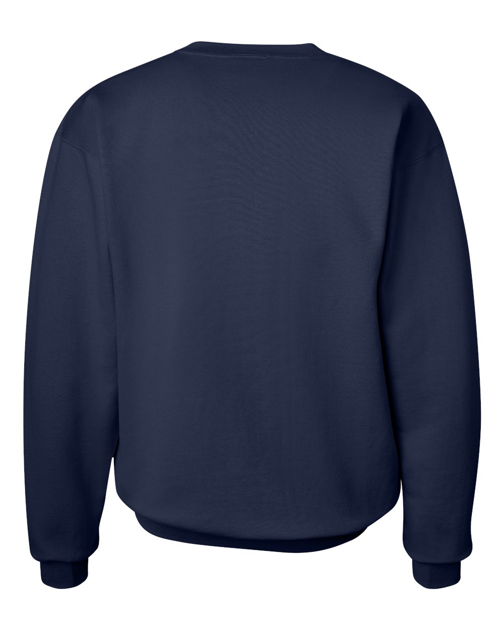 Unisex Ultimate Cotton® Crewneck Sweatshirt - Back - B21700653 - Navy