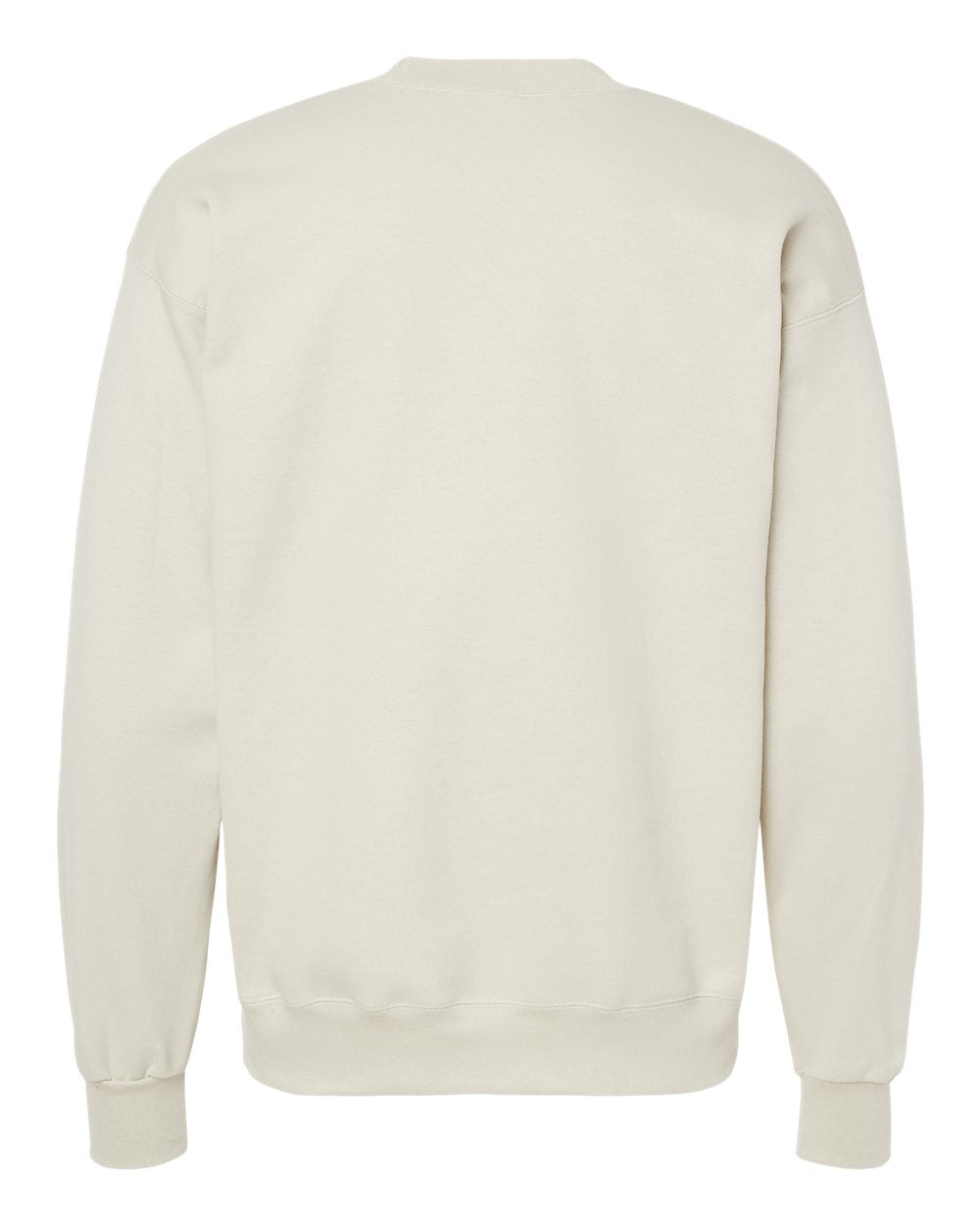 Unisex Ultimate Cotton® Crewneck Sweatshirt - Back - B21700733 - Sand