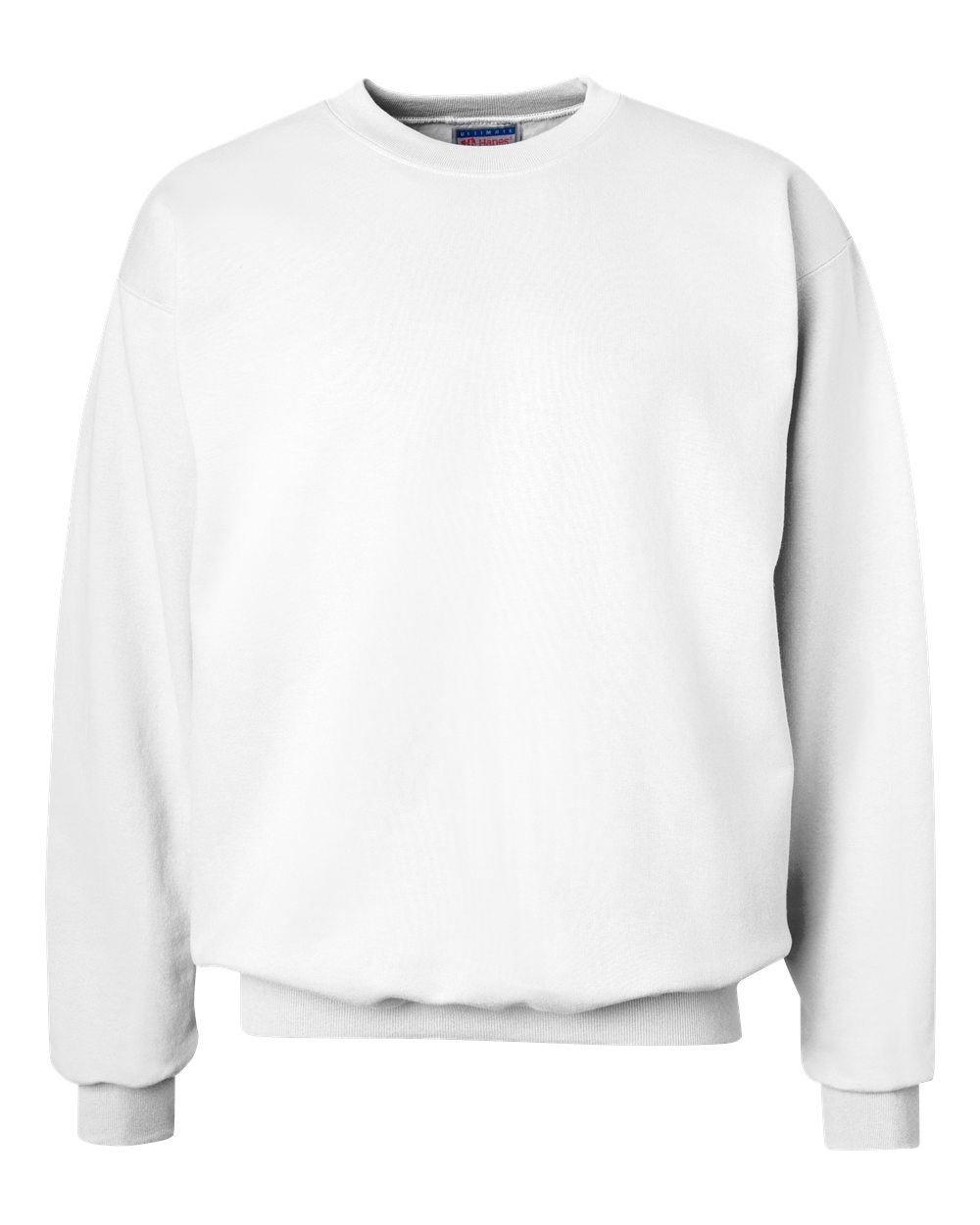 Unisex Ultimate Cotton® Crewneck Sweatshirt - Front - B21700003 - White